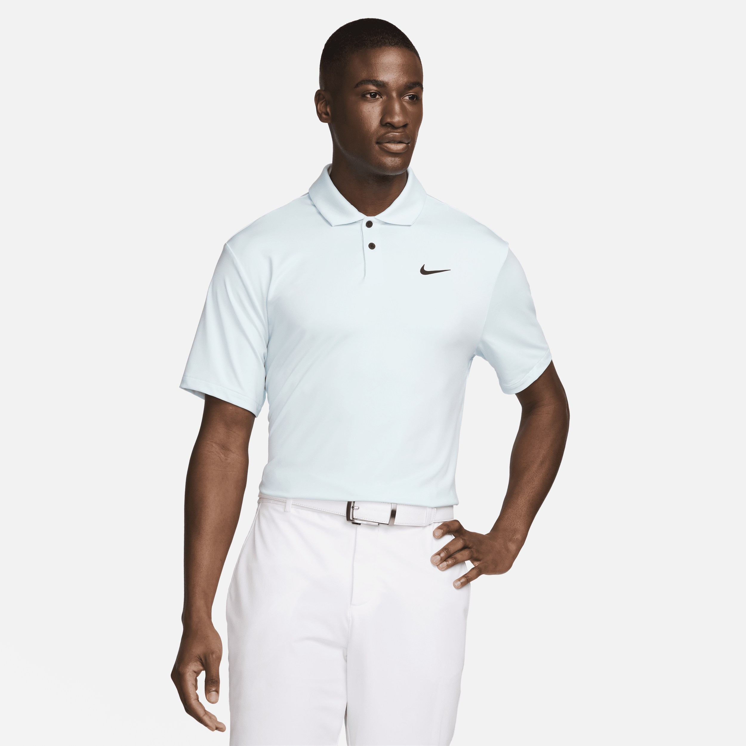 Nike Men's Dri-fit Tour Solid Golf Polo In Blue
