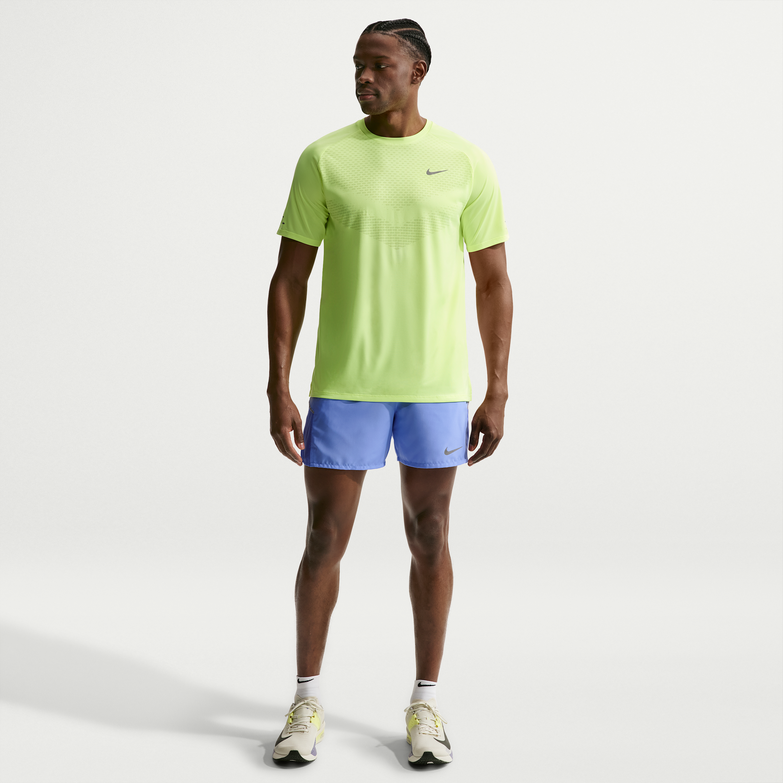 Nike Men's Miler Dri-FIT 5" Brief-Lined Running Shorts in Blue | IF2060-494