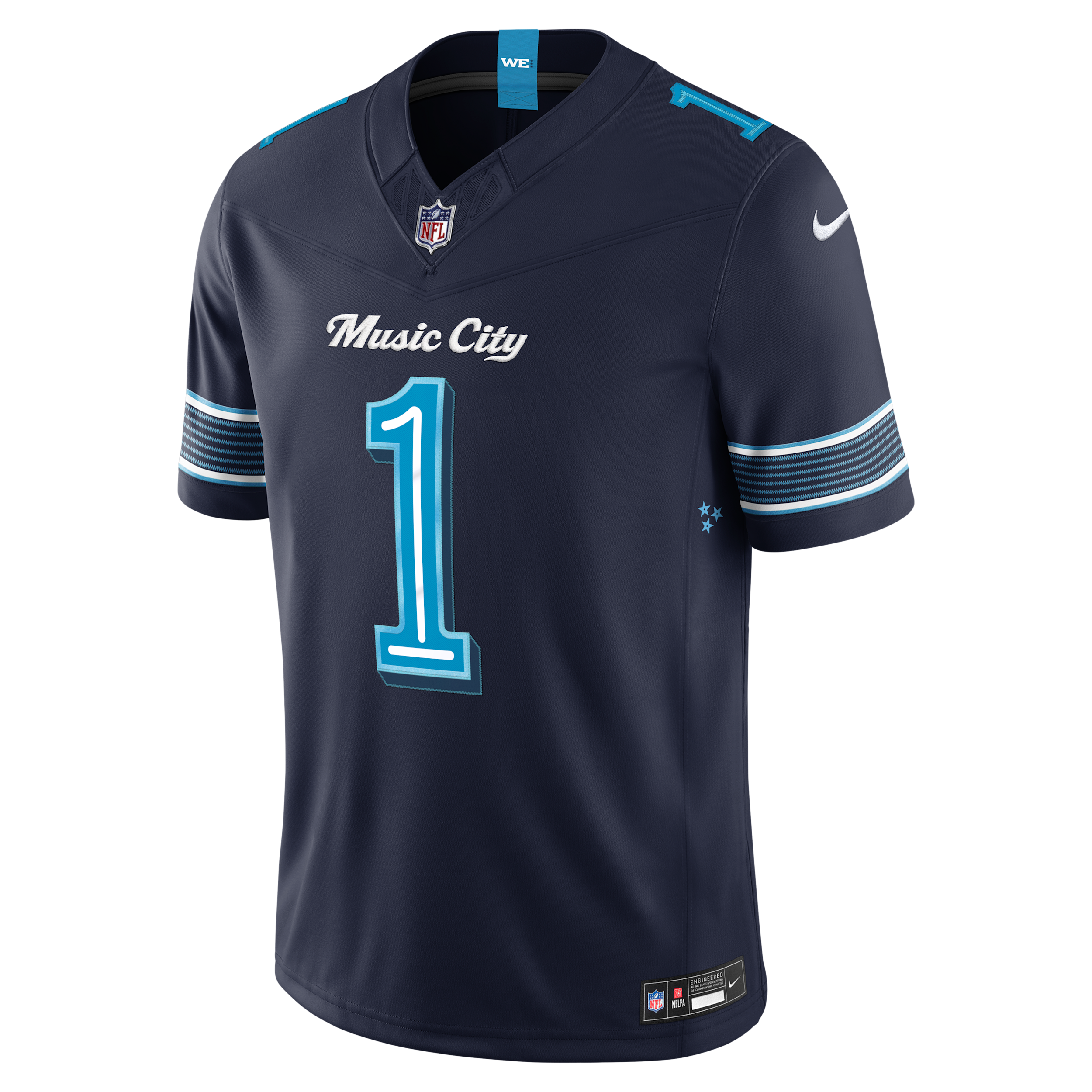 Nike Men's Cameron Ward College Navy Tennessee Titans 2026 Rivalries Collection Vapor F.u.s.e Stitched Limited Jersey - College Navy