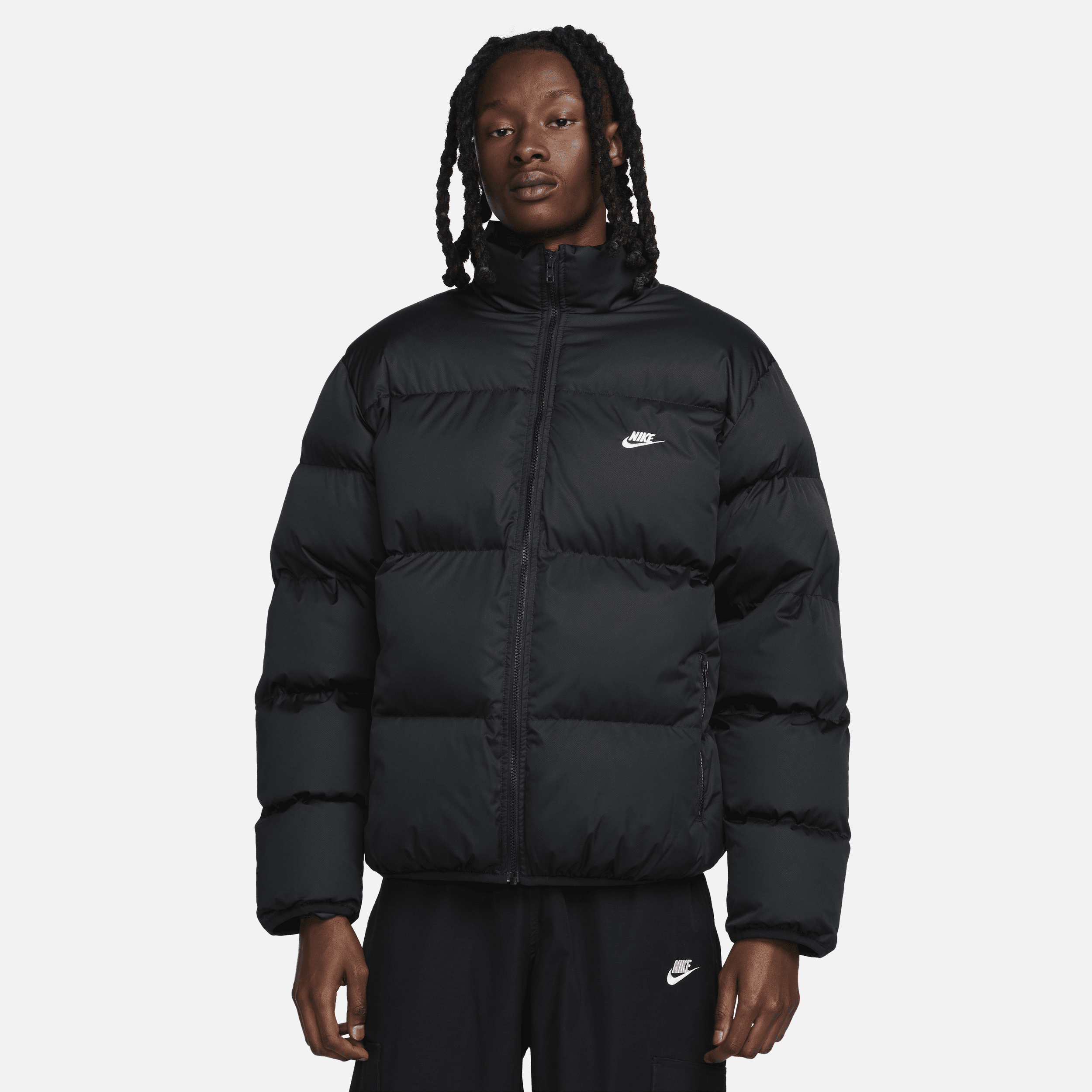Shop Nike Men's  Sportswear Club Puffer Jacket In Black