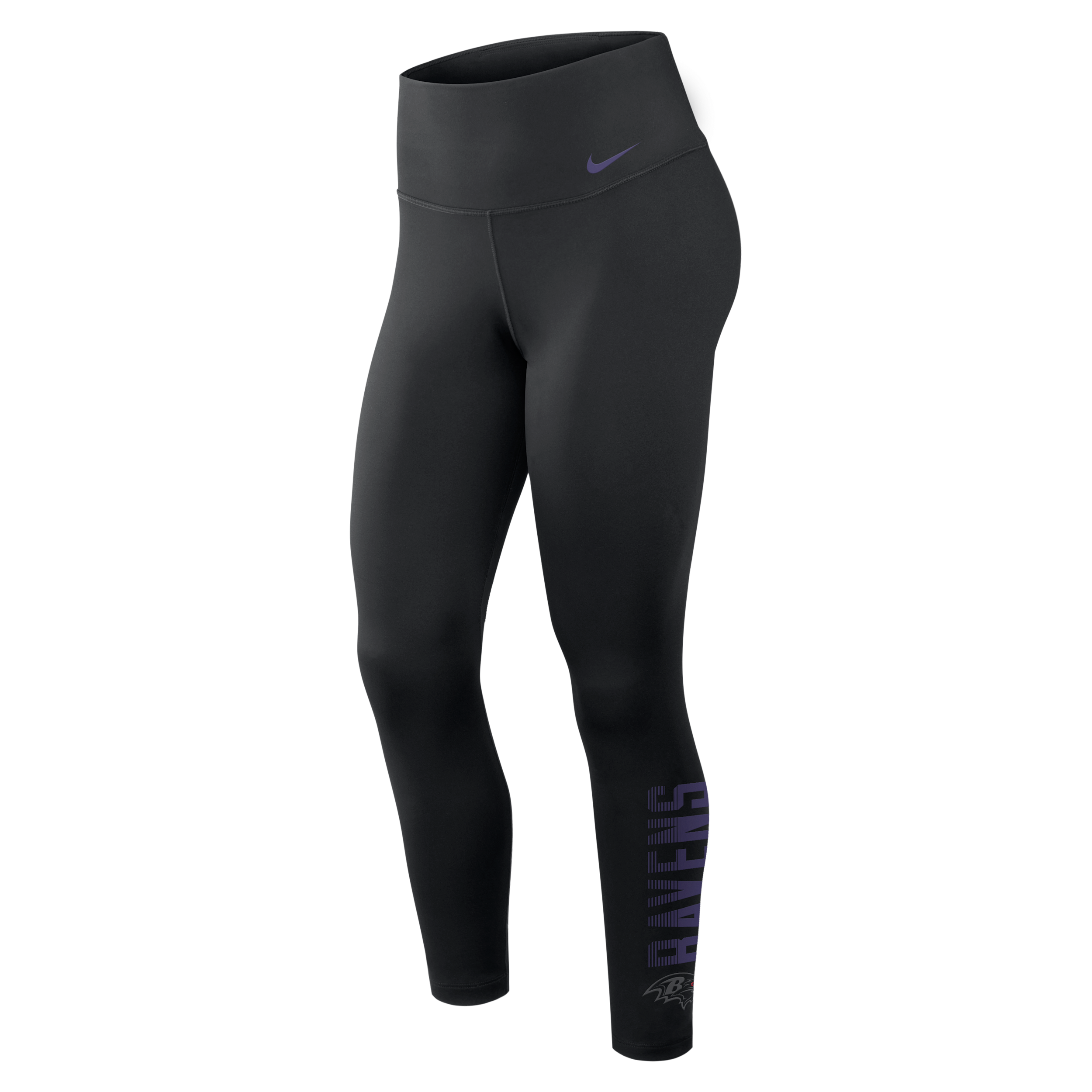Baltimore Ravens Primetime One Nike Women's Dri-FIT NFL High-Rise Leggings in Black | 050L00A8G-F4T