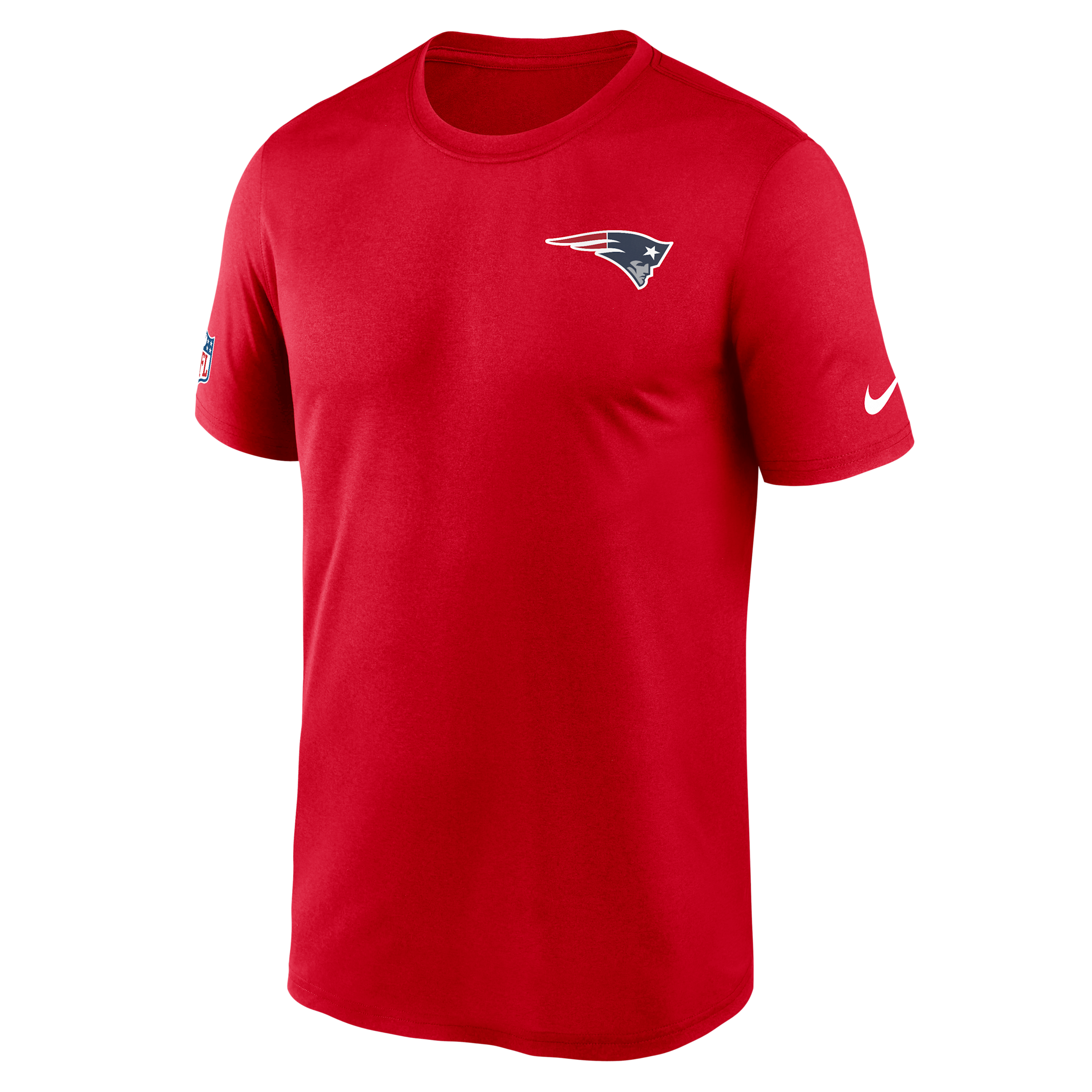 New England Patriots Legend Small Logo Nike Men's Dri-FIT NFL T-Shirt in Red | 02TI65N8K-FEJ