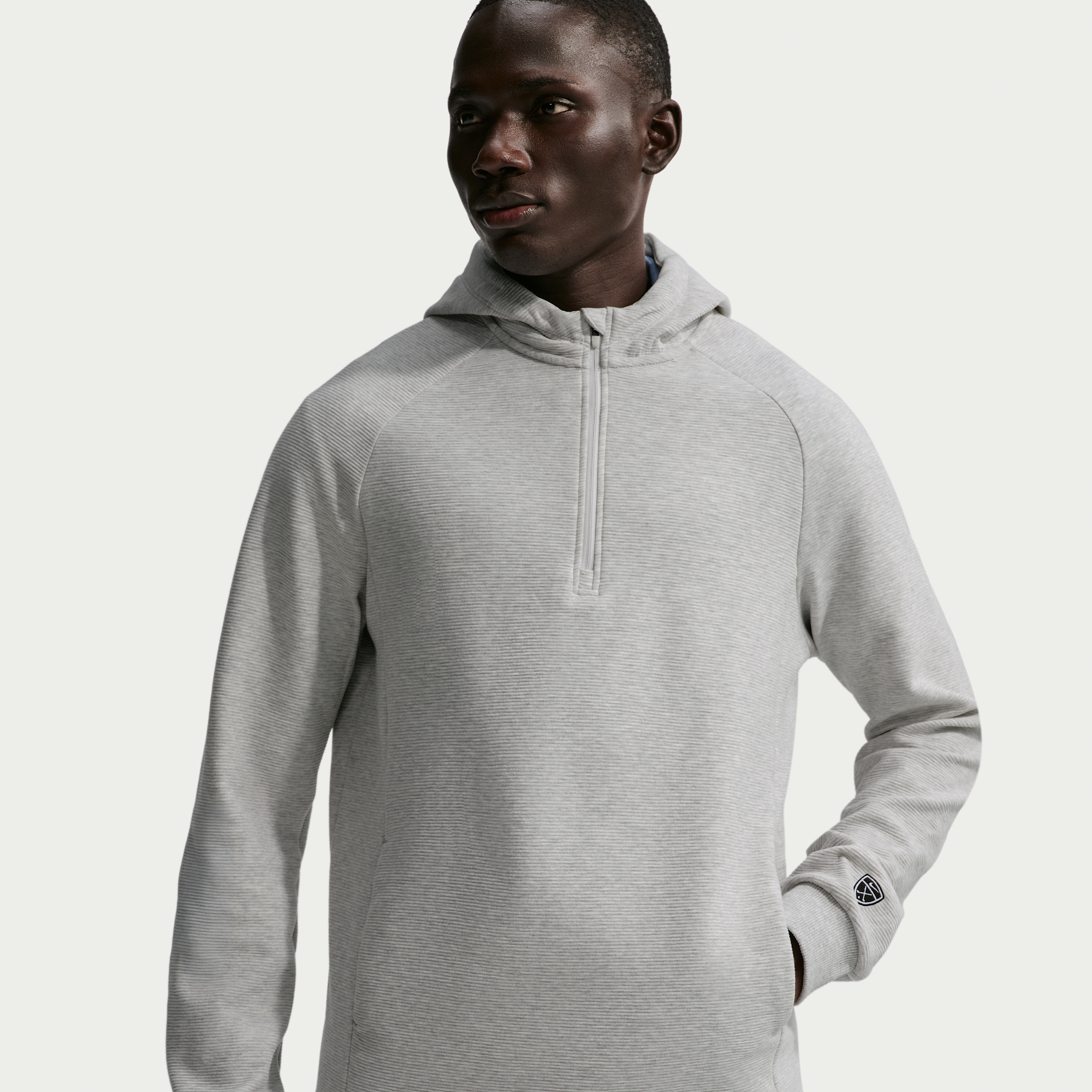 Nike Men's Par Therma-FIT Golf Hoodie in Grey | IB0294-012