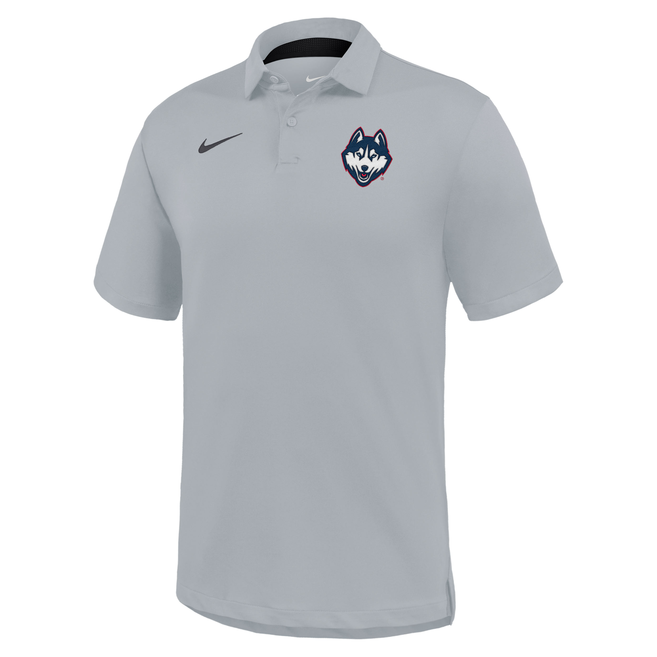 UConn Tour Nike Men's Dri-FIT College Polo in Grey | IV9768-077