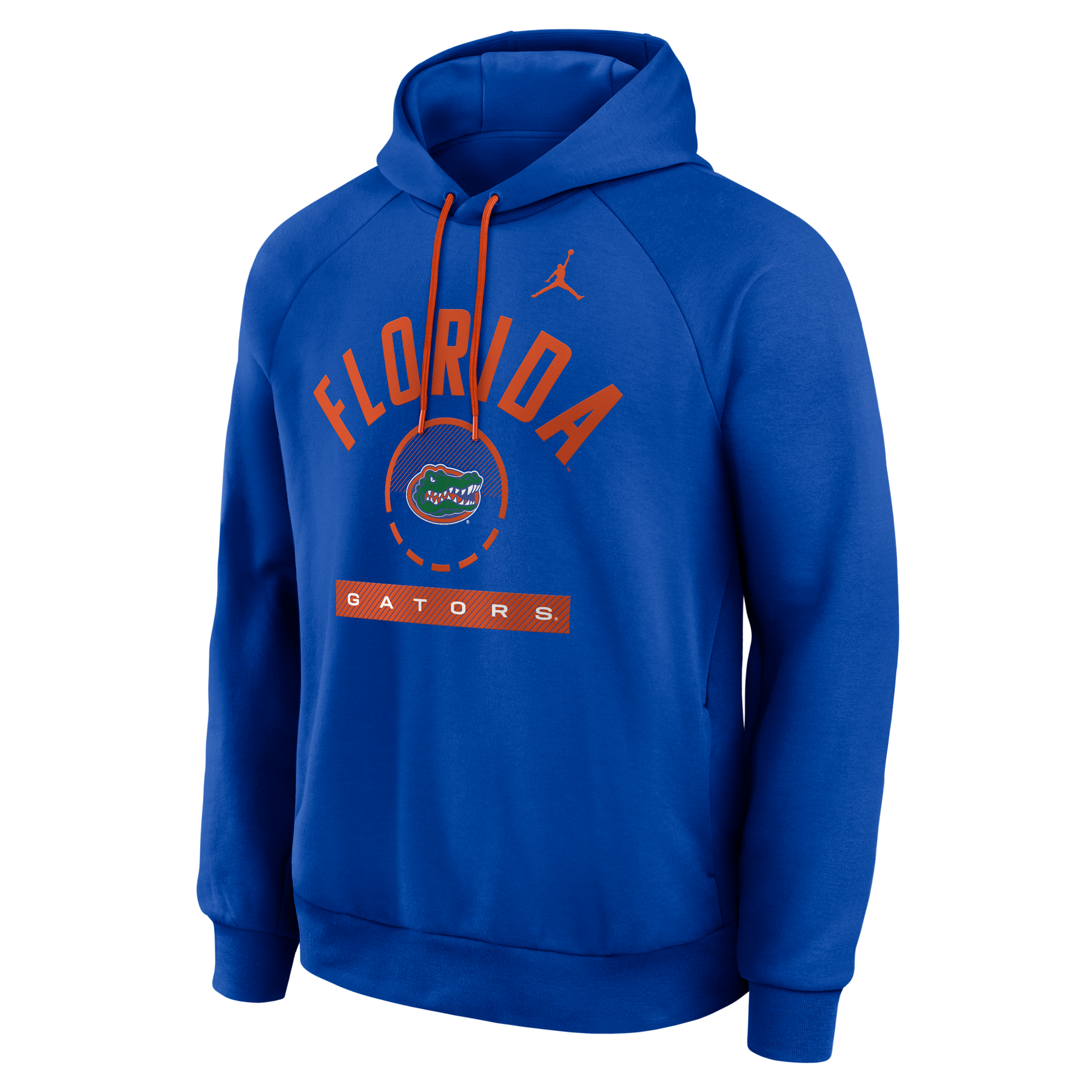 Nike Men's Florida Courtside Jordan Brand Dri-FIT College Pullover Hoodie in Blue | 0JEJ08DDUFN-USU