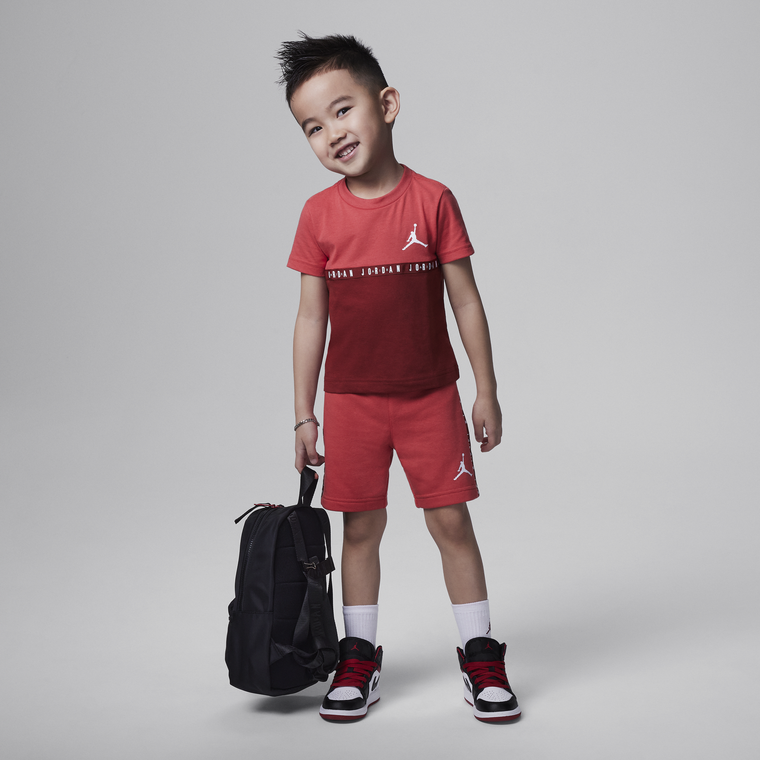 Jordan Babies' Jumpman Toddler 2-piece Shorts Set In Red
