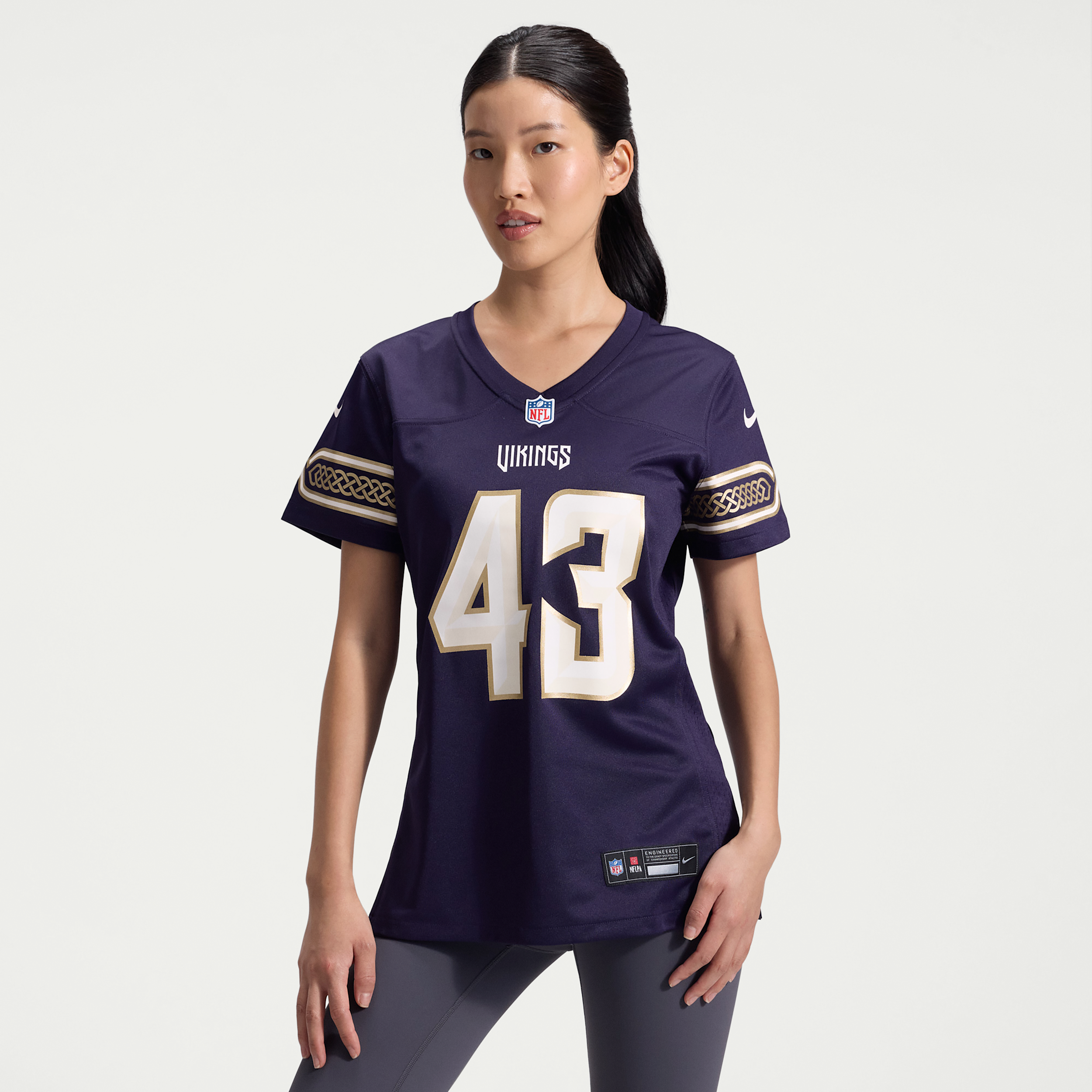 Andrew Van Ginkel Minnesota Vikings Rivalries Collection Nike Women's NFL Game Jersey in Purple | 67NW0JFK9MF-Y9A