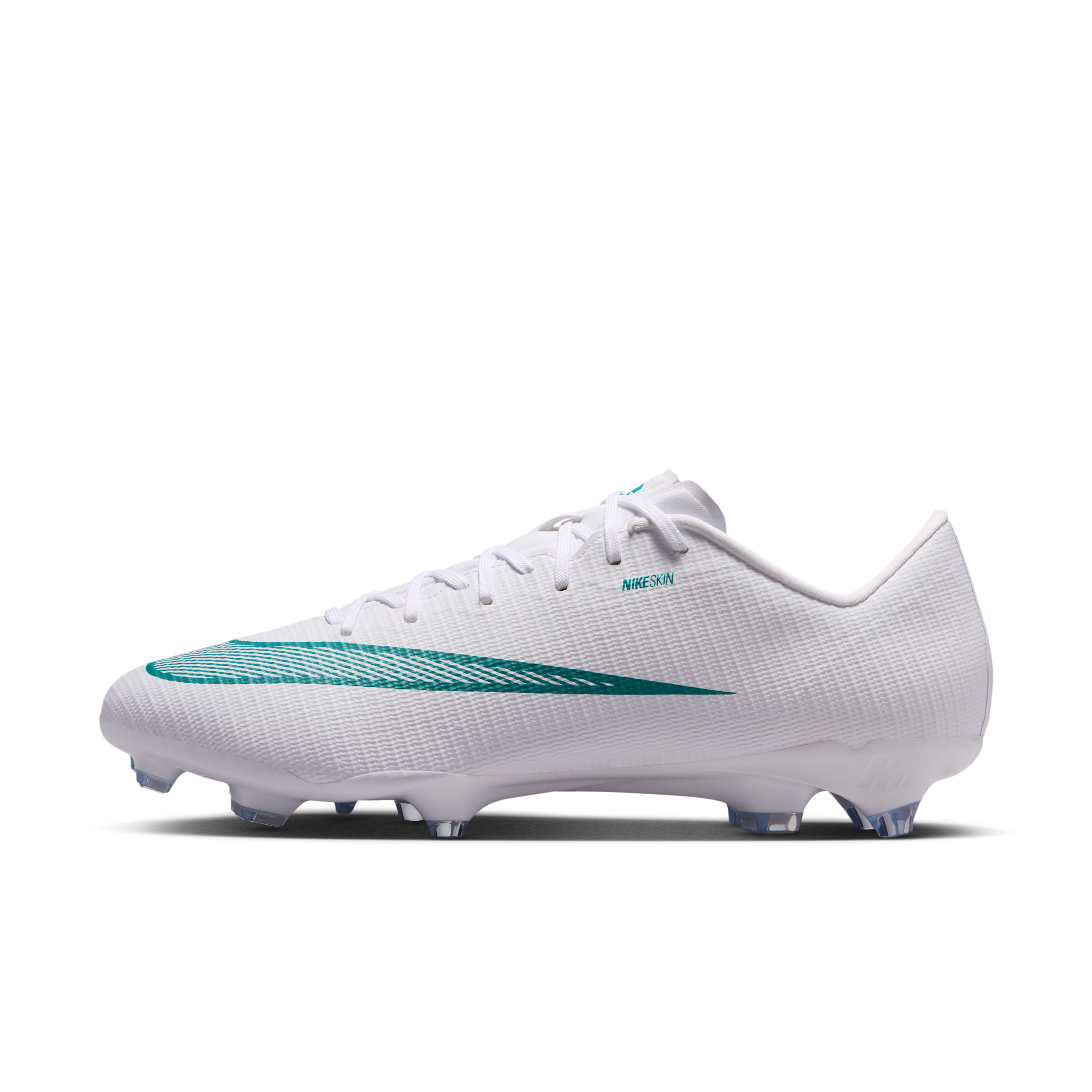 Nike Men's Mercurial Vapor 17 Academy Multi-Ground Low-Top Soccer Cleats in White | IF8517-102