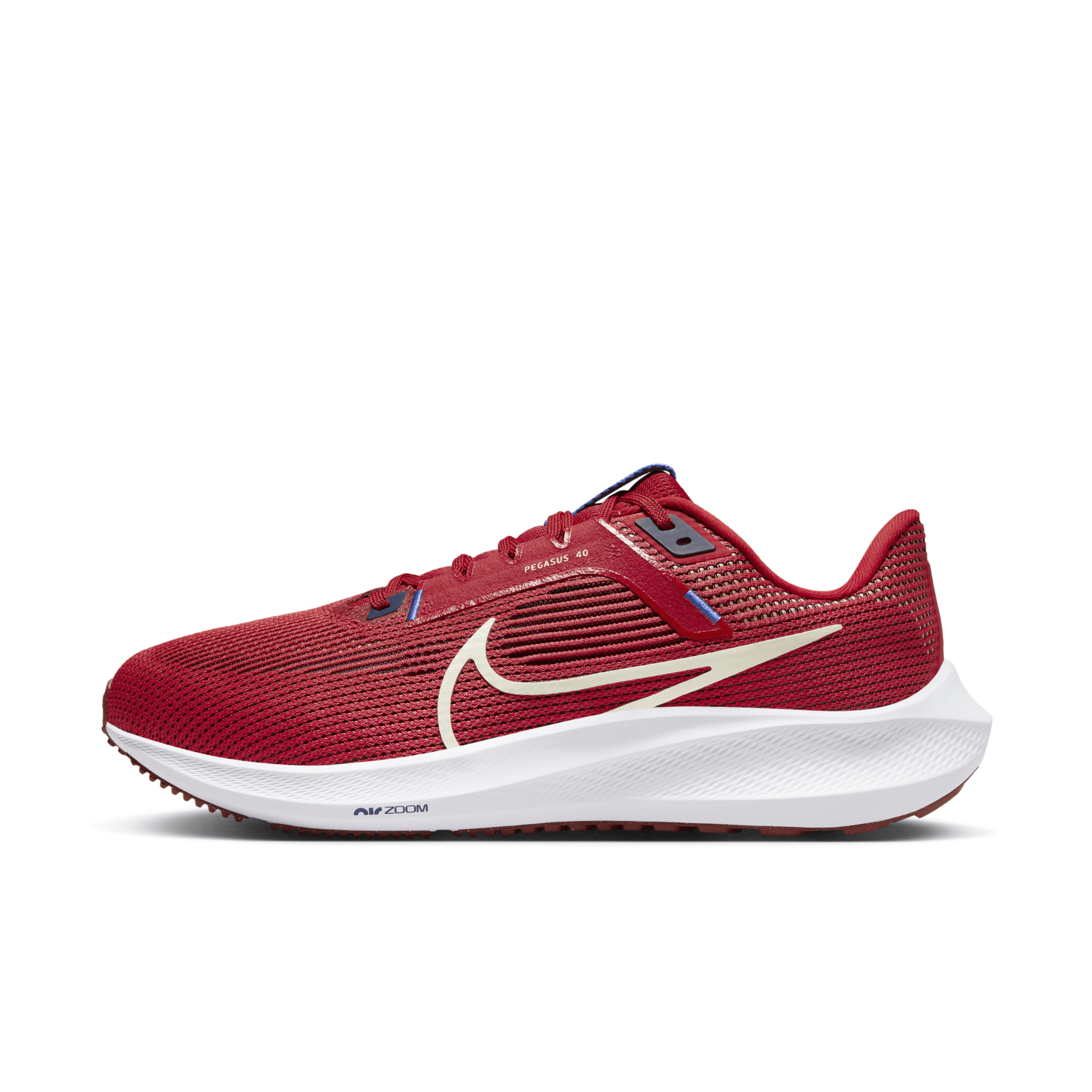 Nike Men's Pegasus 40 Road Running Shoes (extra Wide) In Red