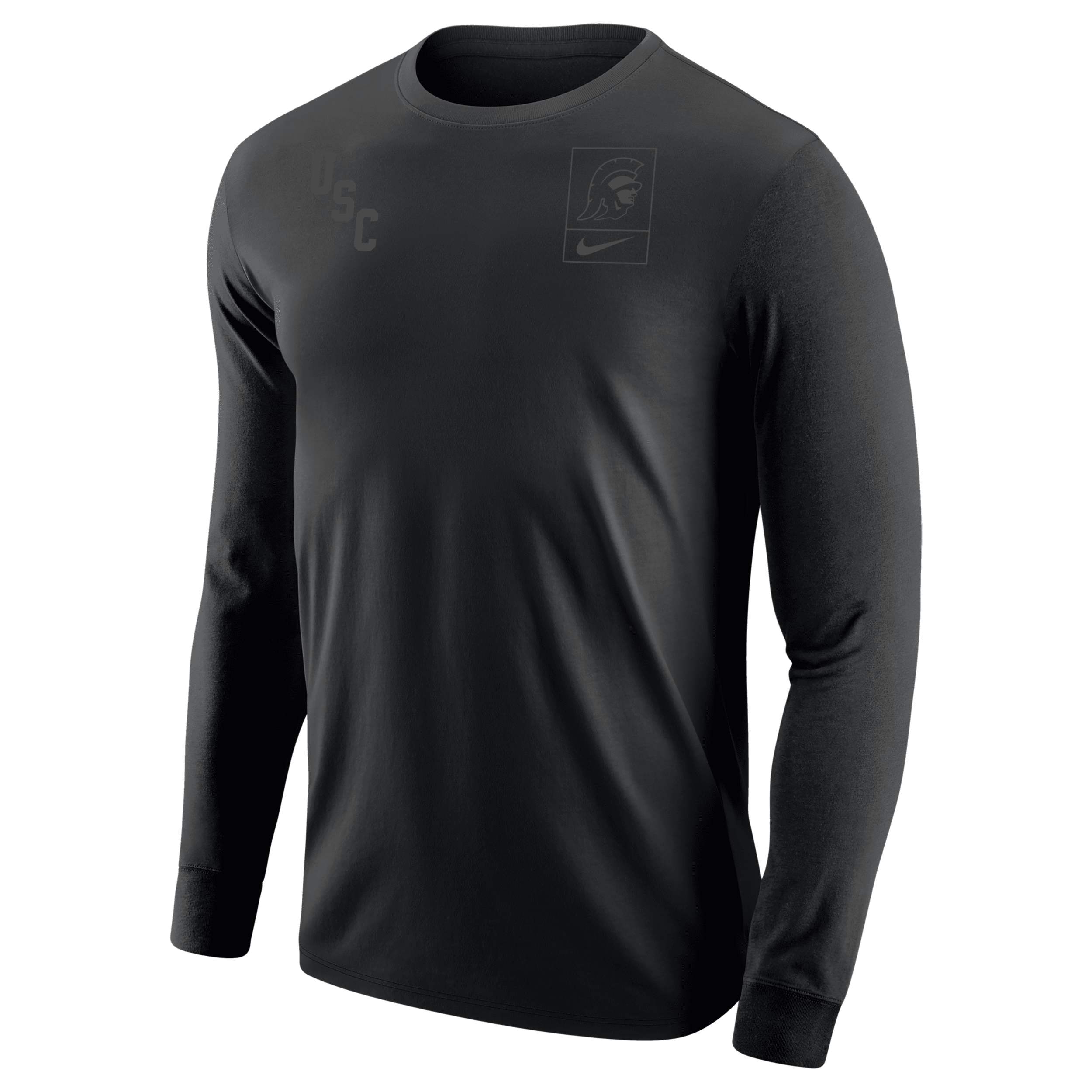 Nike Usc Olive Pack  Men's College Long-sleeve T-shirt In Black