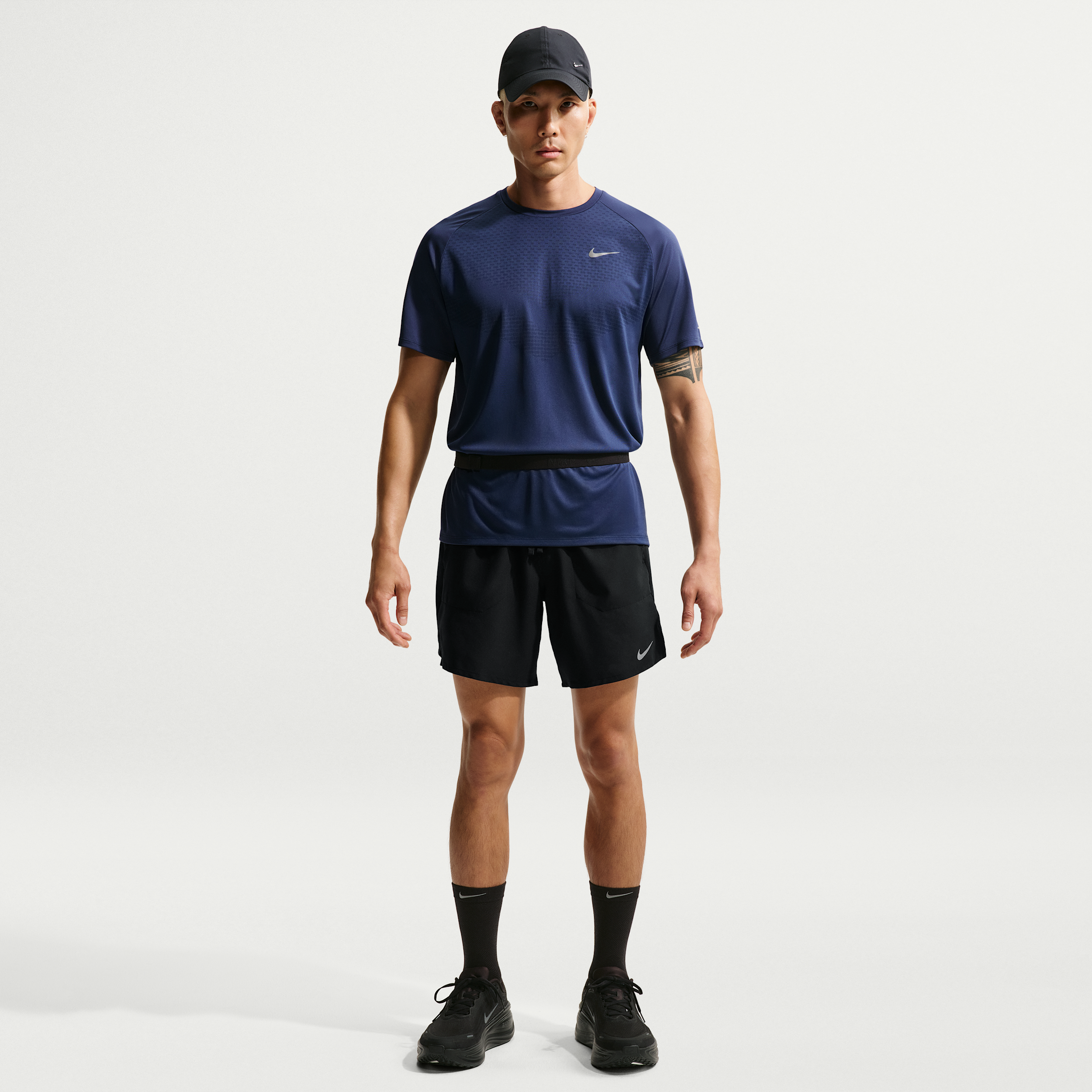 Nike Men's Stride Dri-FIT 7" Brief-Lined Running Shorts in Black | IF2046-010