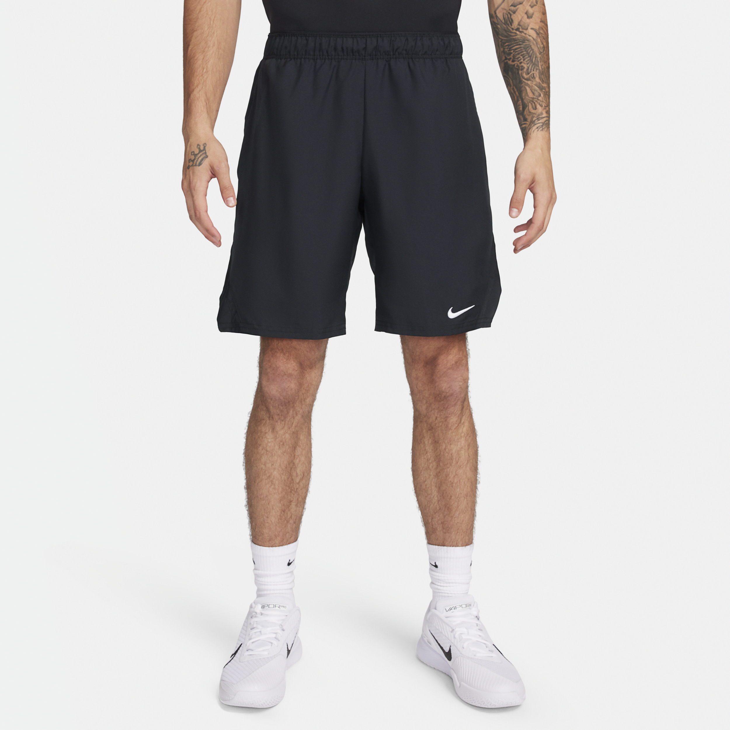 Shop Nike Men's Court Victory Dri-fit 9" Tennis Shorts In Black