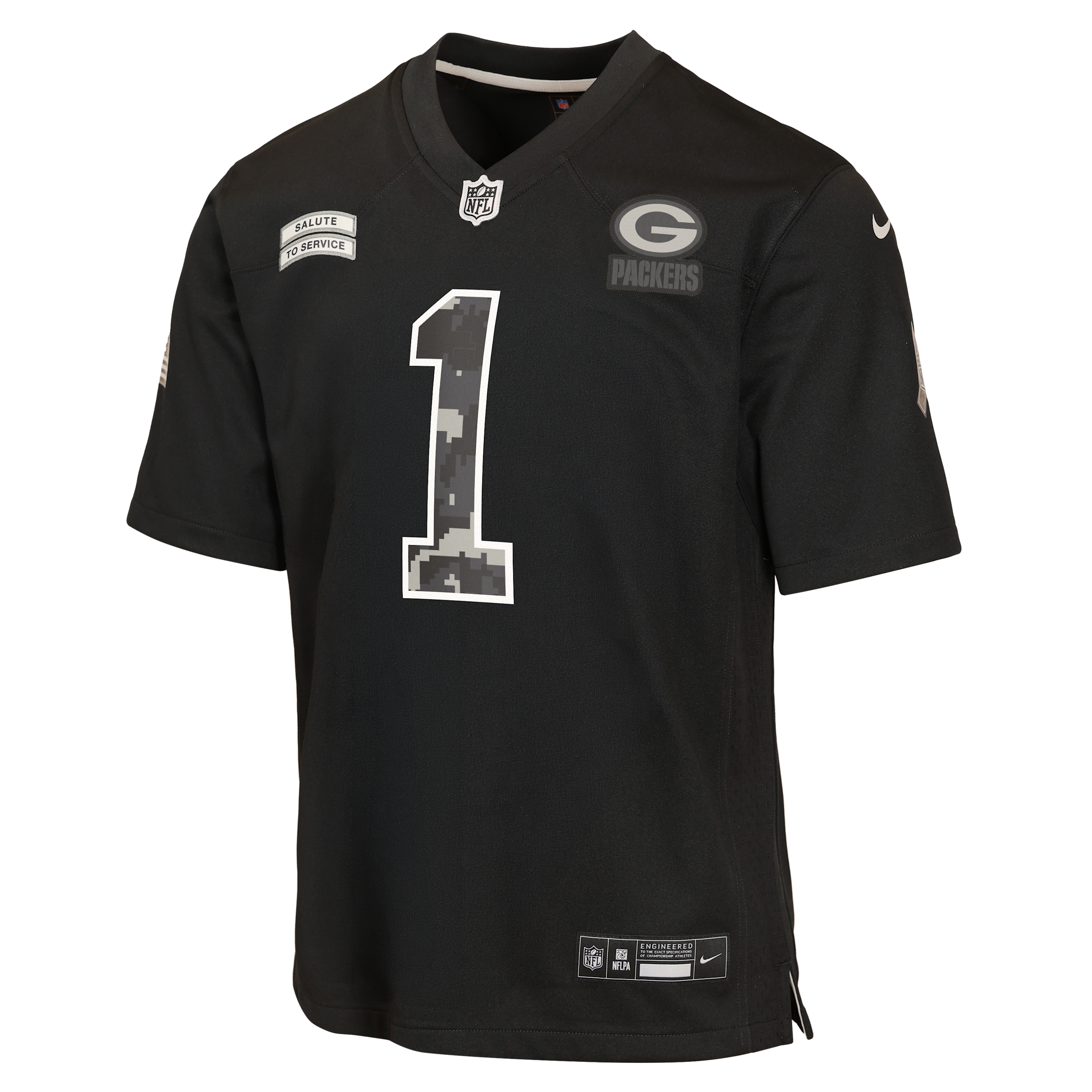 Micah Parsons Green Bay Packers Salute to Service Big Kids' Nike NFL Game Jersey in Black | Z1B7FEOAPCKMP-NAW