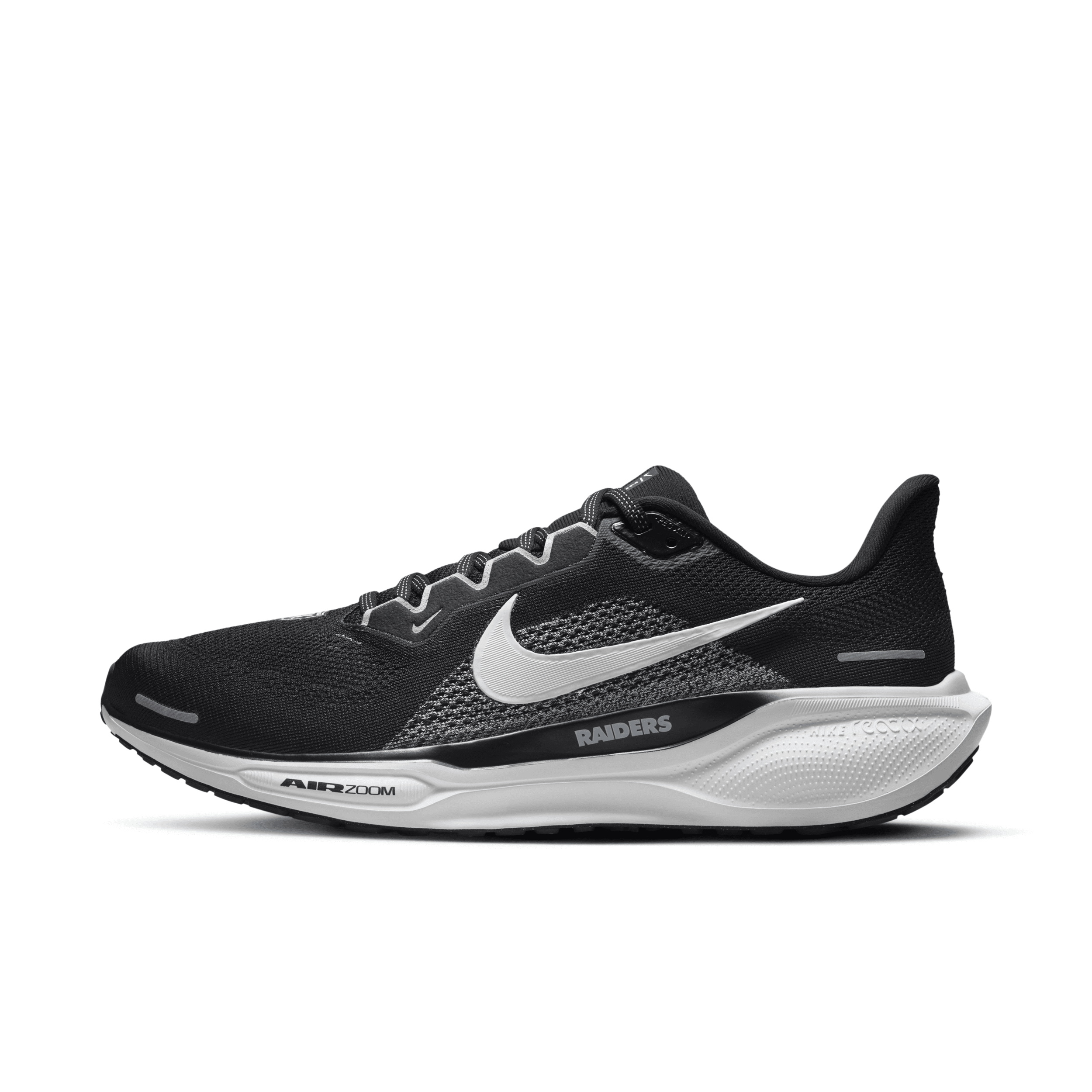 NIKE MEN'S PEGASUS 41 NFL LAS VEGAS RAIDERS ROAD RUNNING SHOES 1015599103