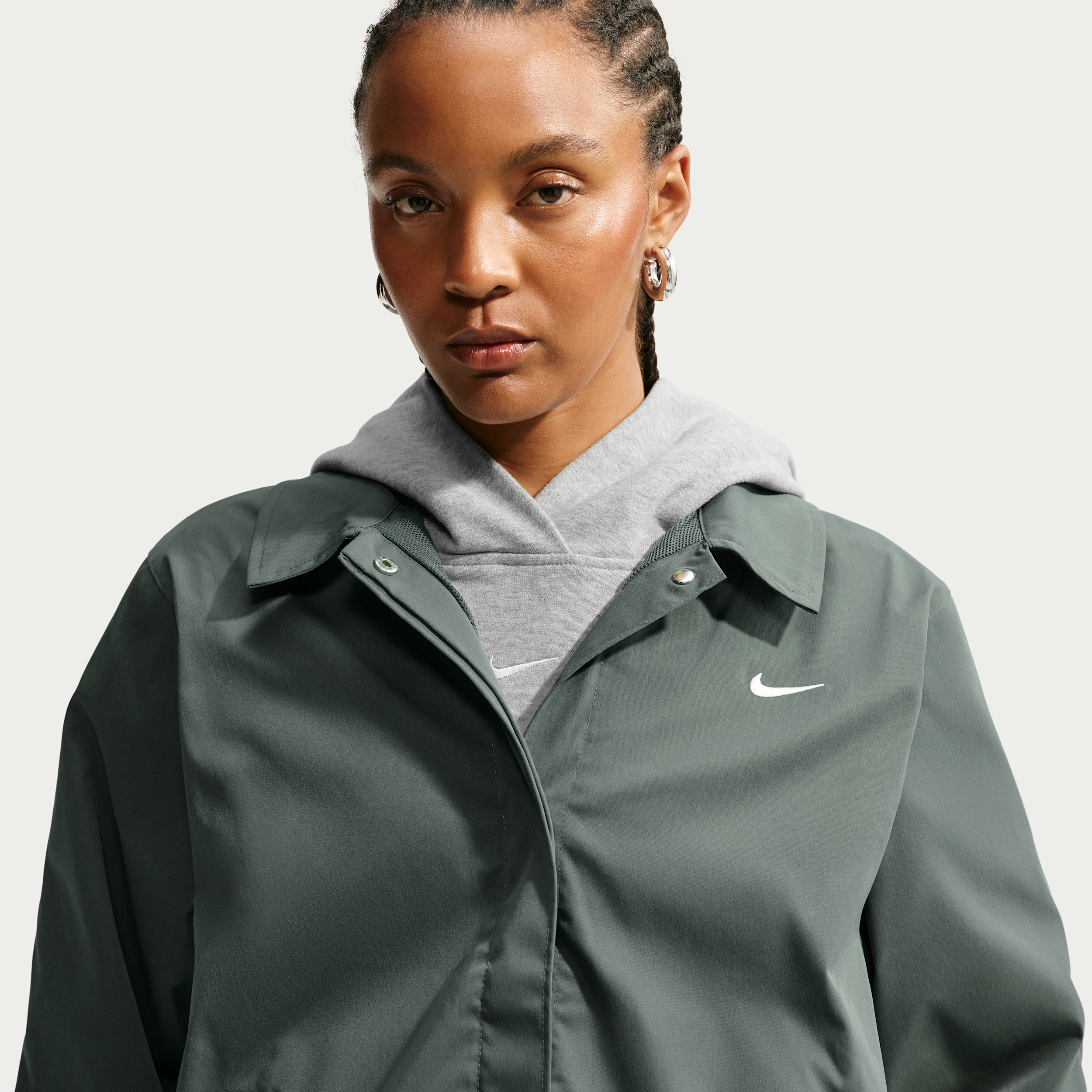Nike Women's Sportswear Loose Coaches Jacket In Green