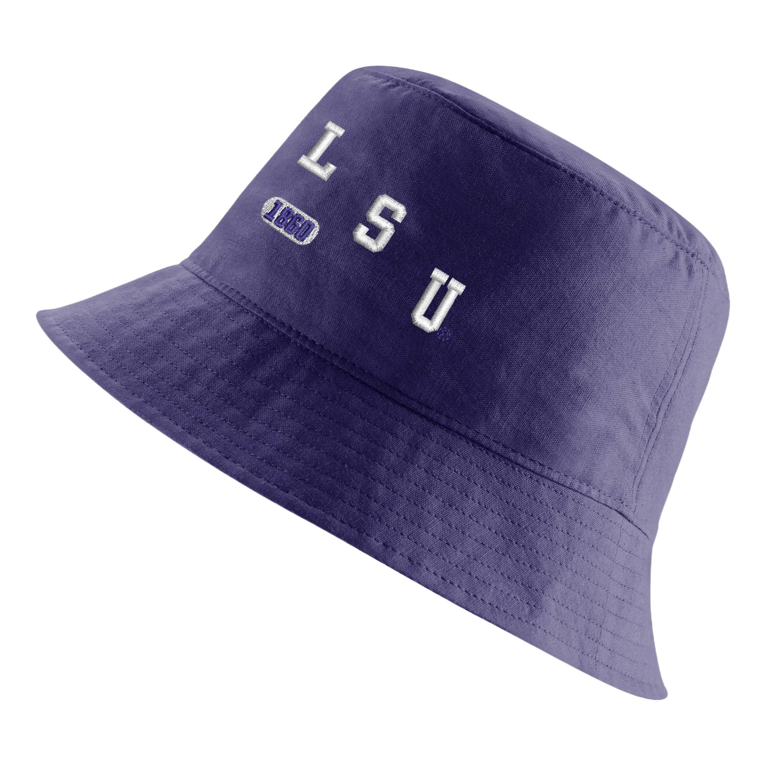 Nike Lsu  Unisex College Bucket Hat In Purple