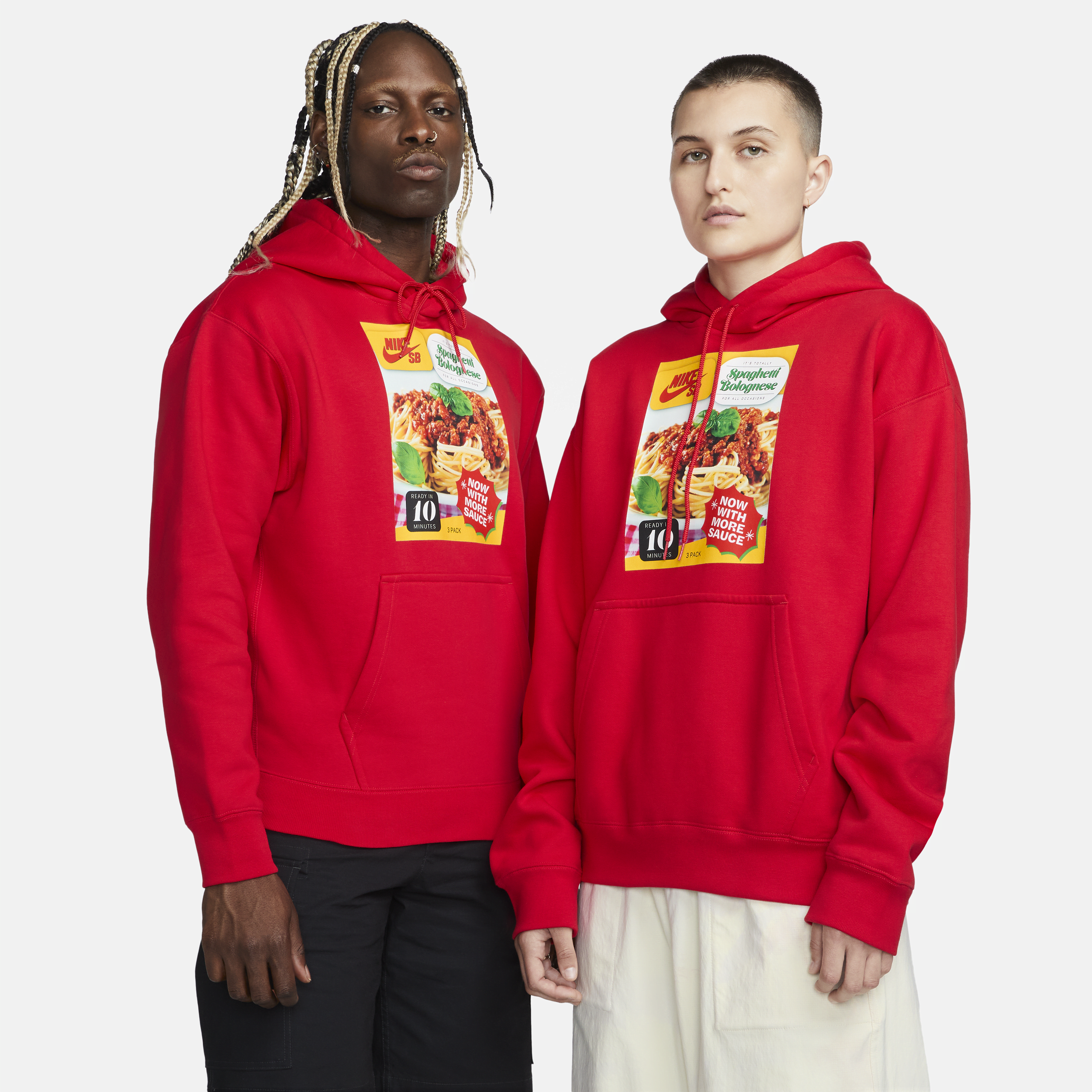 Nike Unisex  Sb Fleece Skate Pullover Hoodie In Red