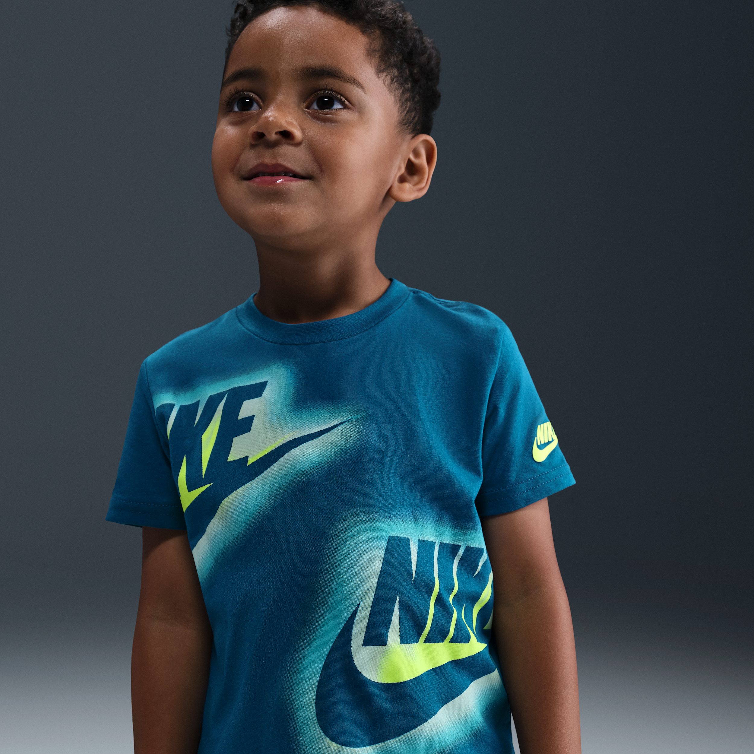 Nike Glow With Me Toddler T-Shirt in Blue 76N490-E54 15$