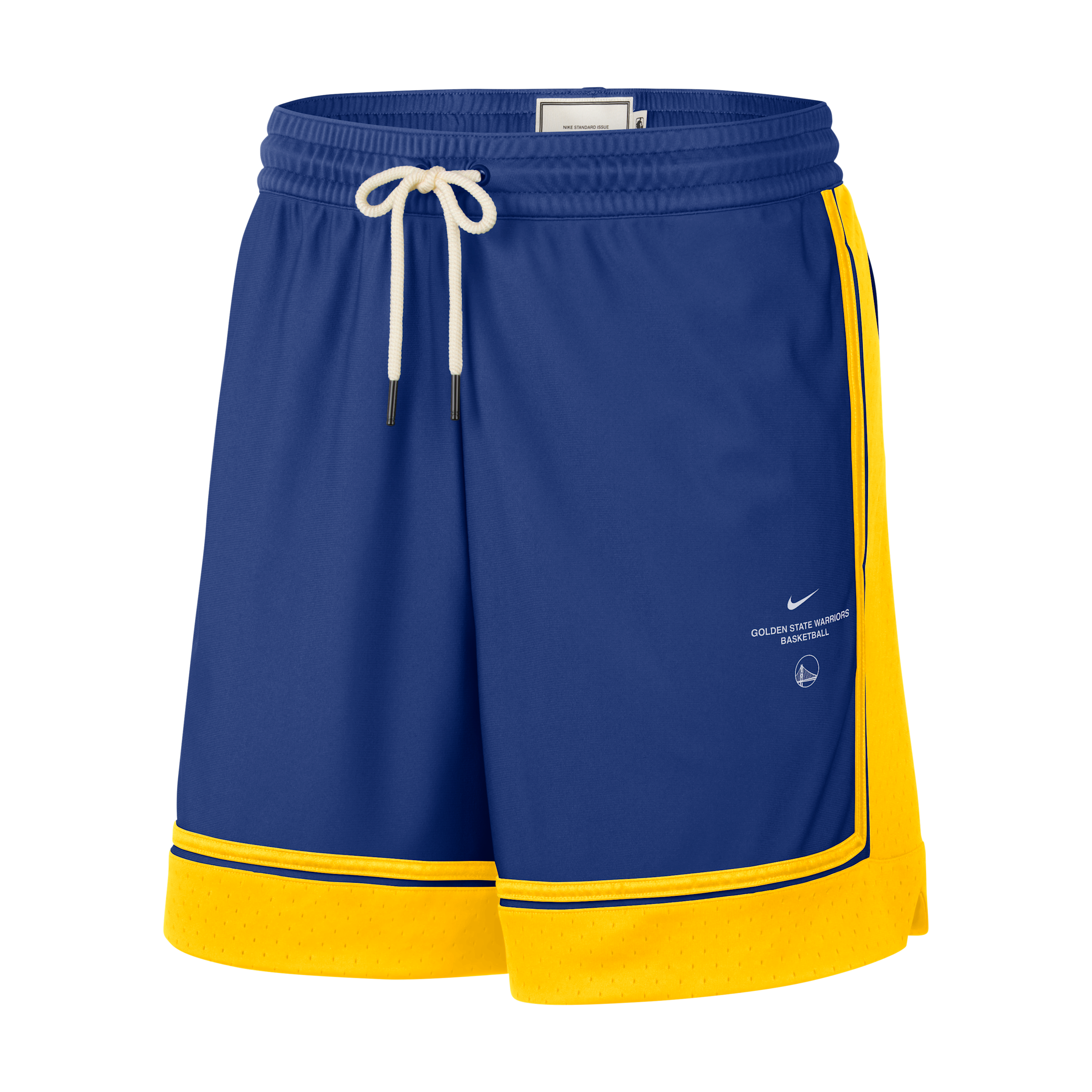 Nike Men's Royal Golden State Warriors 2026 Standard Issue Pre-Game Pro Shorts - Royal, Yellow