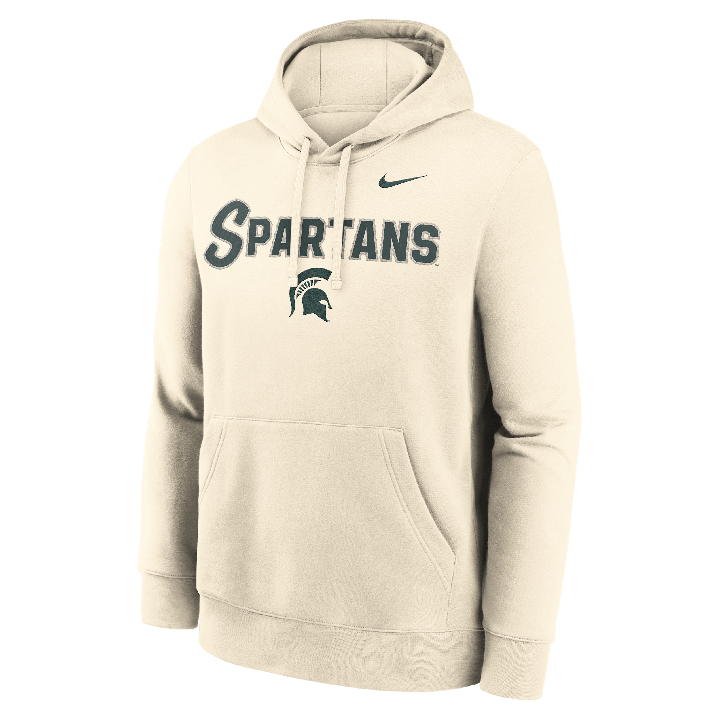 Michigan State Primetime Club Nike Men's College Pullover Hoodie in Brown | NKDK15AMST-TTC