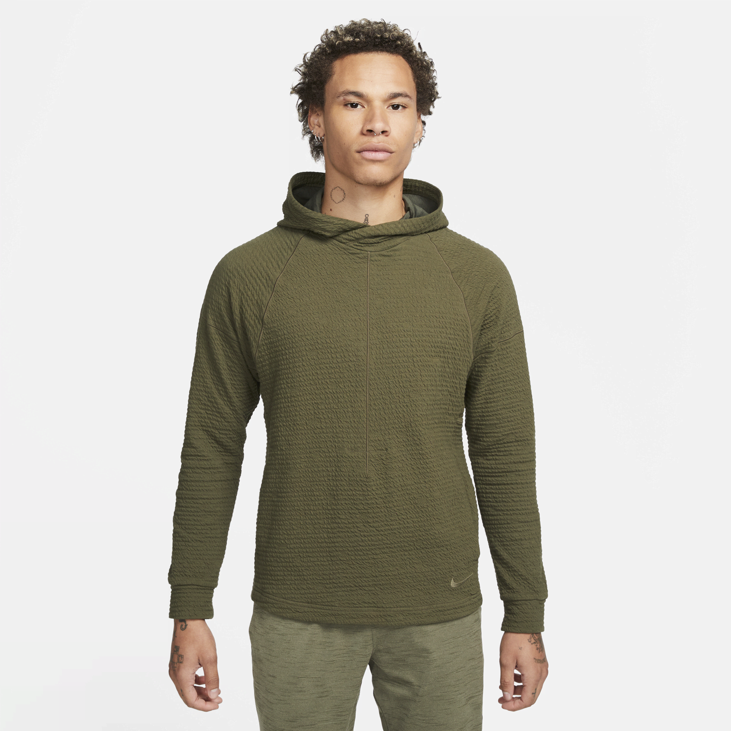 Nike Men's  Yoga Dri-fit Pullover In Green