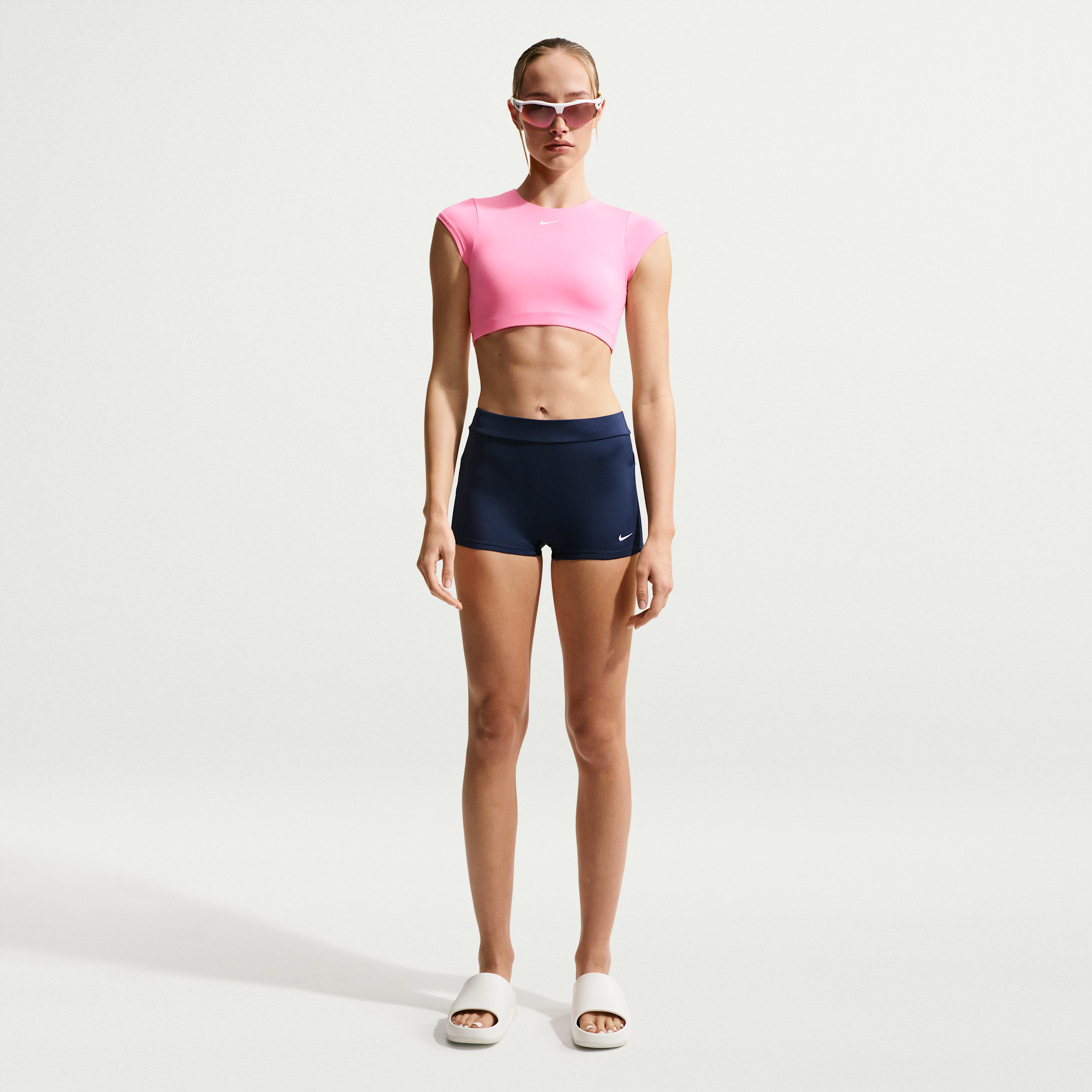 Nike Women's Swim Effortless Essential Kickshort in Blue | NESSG233-440