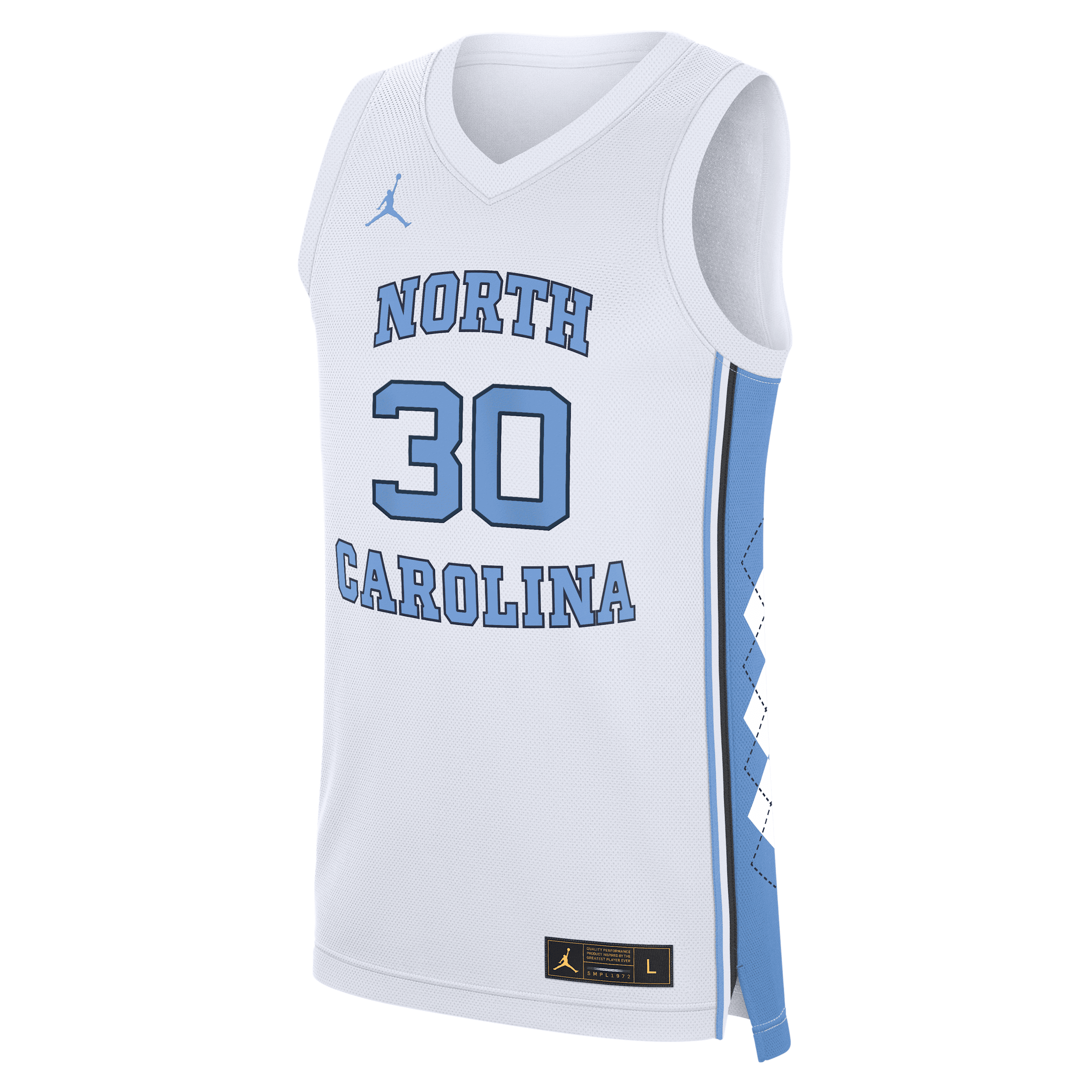 Men's Rasheed Wallace North Carolina Tar Heels Replica Jordan Brand College Basketball Jersey in White | JCBJ09MDJ14-GX2