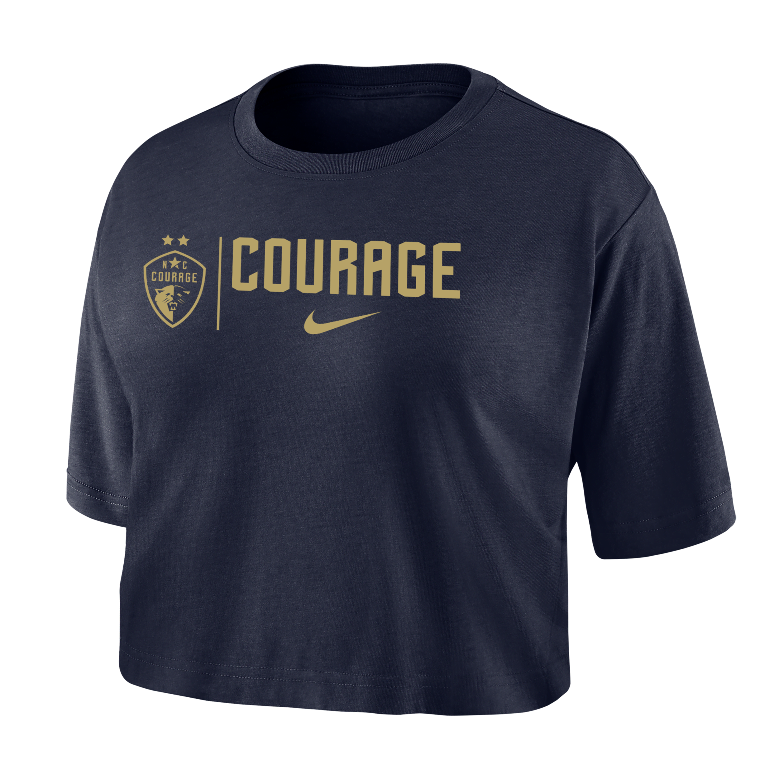 Nike North Carolina Courage  Women's Dri-fit Soccer Cropped T-shirt In Blue
