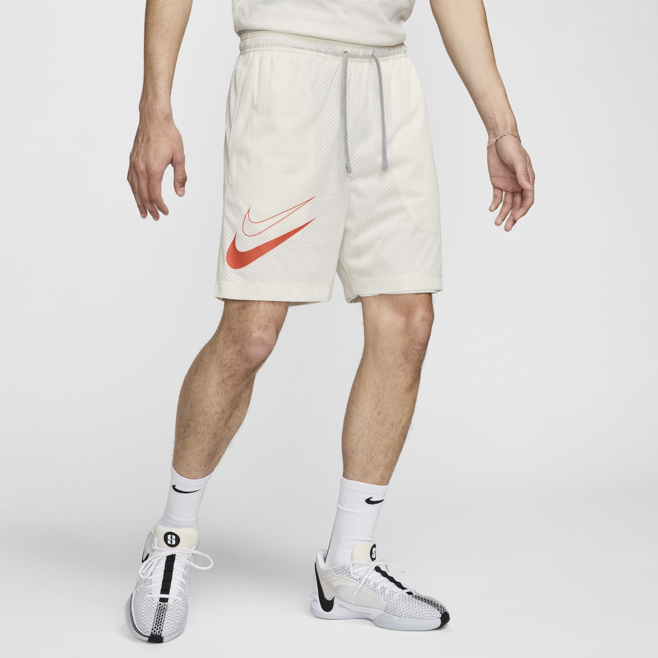 Shop Nike Men's Kd Dri-fit Standard Issue Reversible Basketball Shorts In White