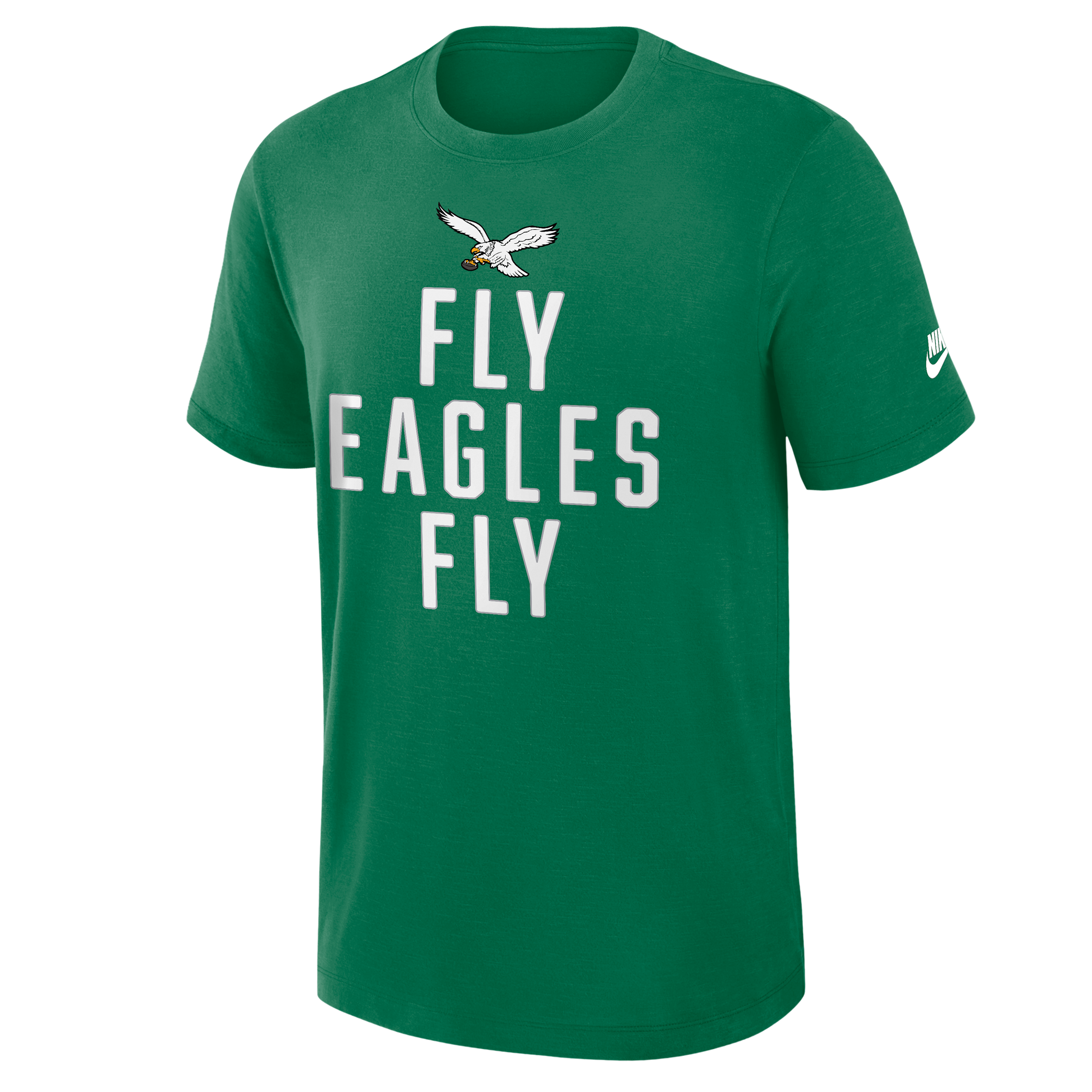 Nike Kelly Green Philadelphia Eagles Direct Handoff Rewind Slub Performance T-shirt In Green