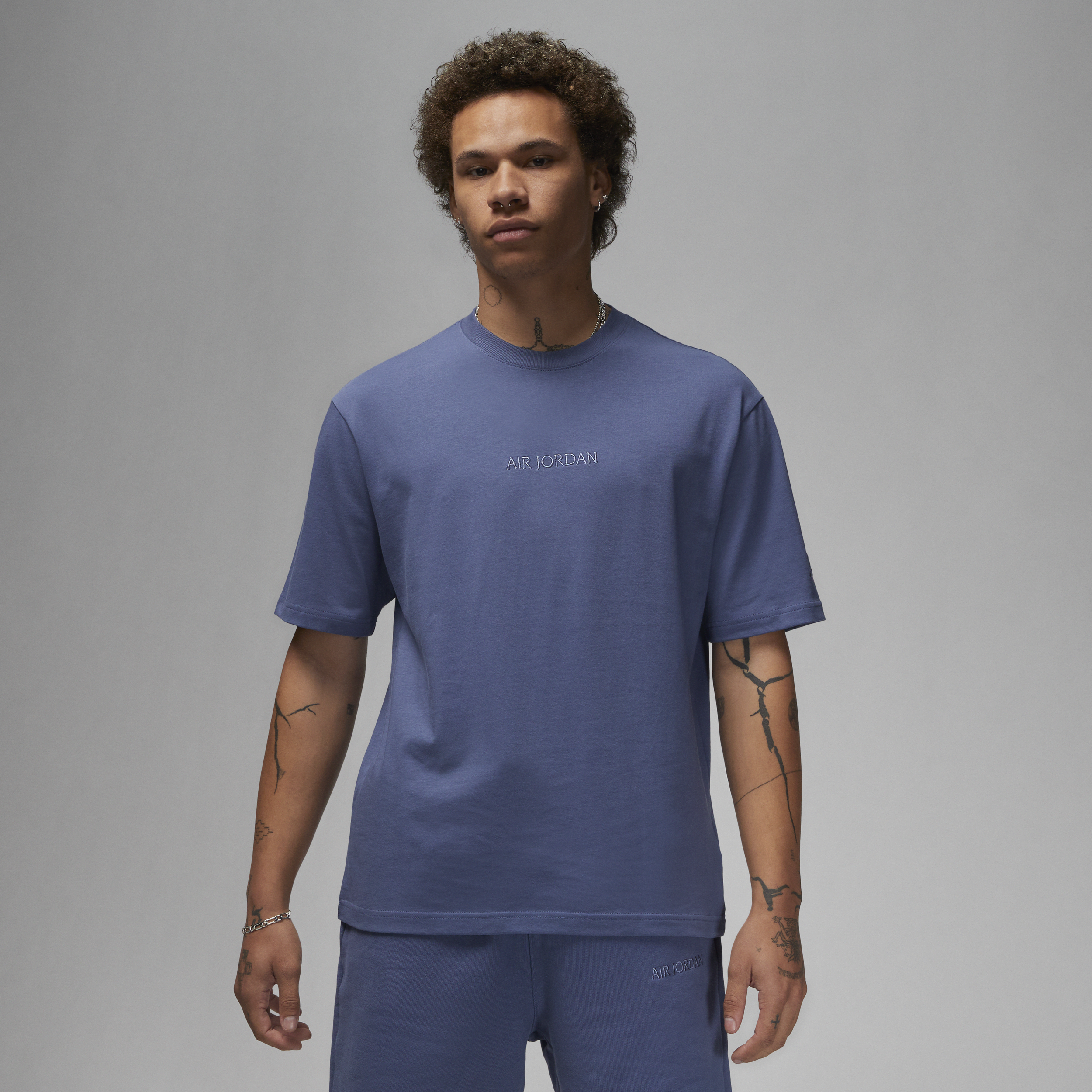 Jordan Men's Air  Wordmark T-shirt In Blue