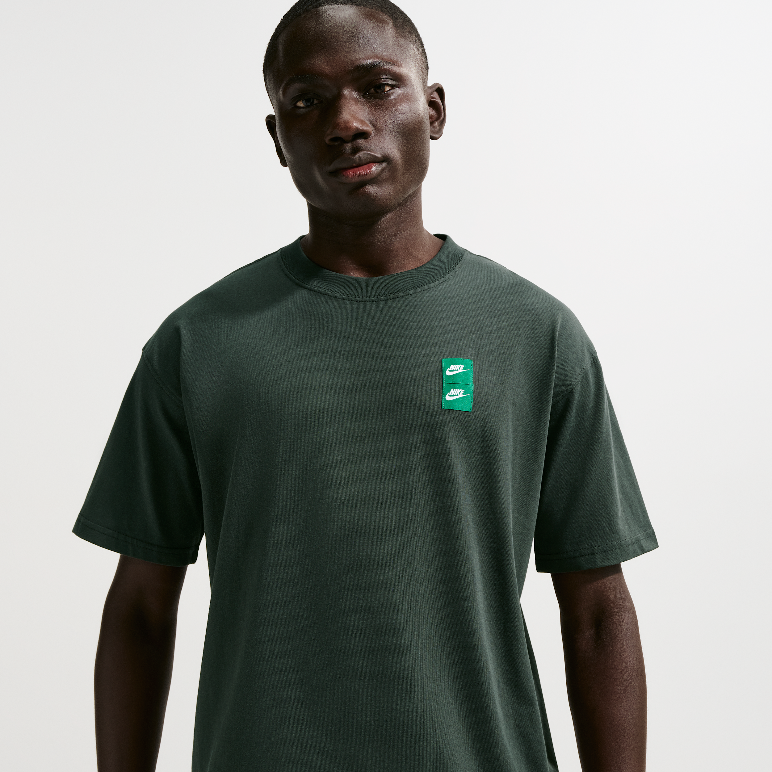 Nike Men's Double Stack Graphic Golf T-Shirt, Medium, Black Spruce