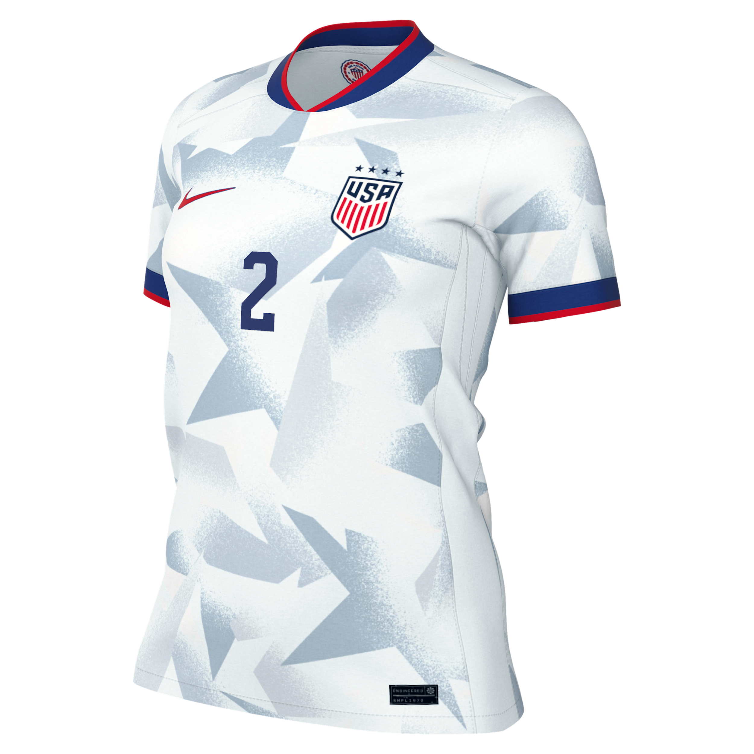 Nike Trinity Rodman Uswnt 2025 Stadium Home  Women's Dri-fit Soccer Jersey In Gray
