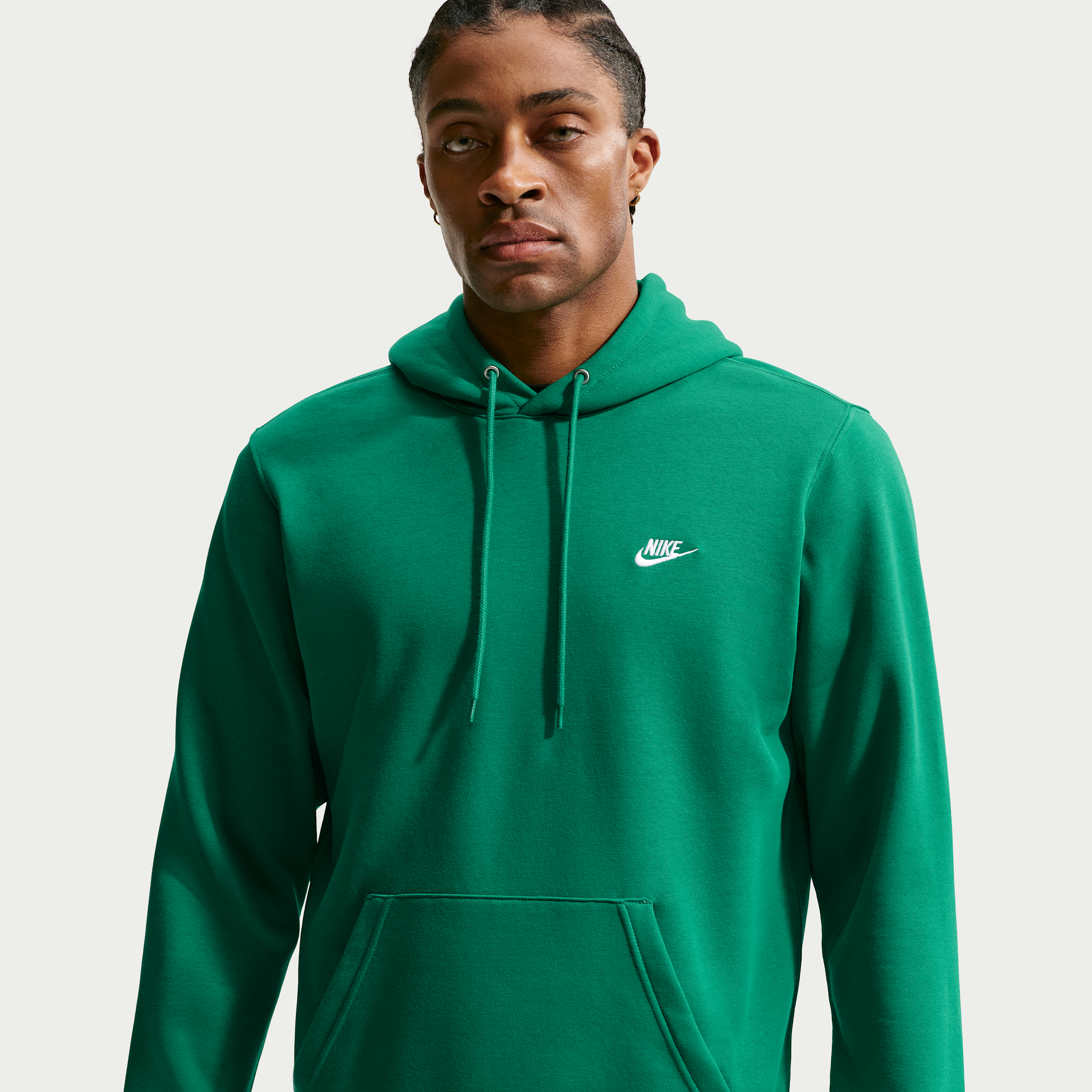 Nike Sweatshirt Mens Long Sleeve Active Hoodie, X-large, Green
