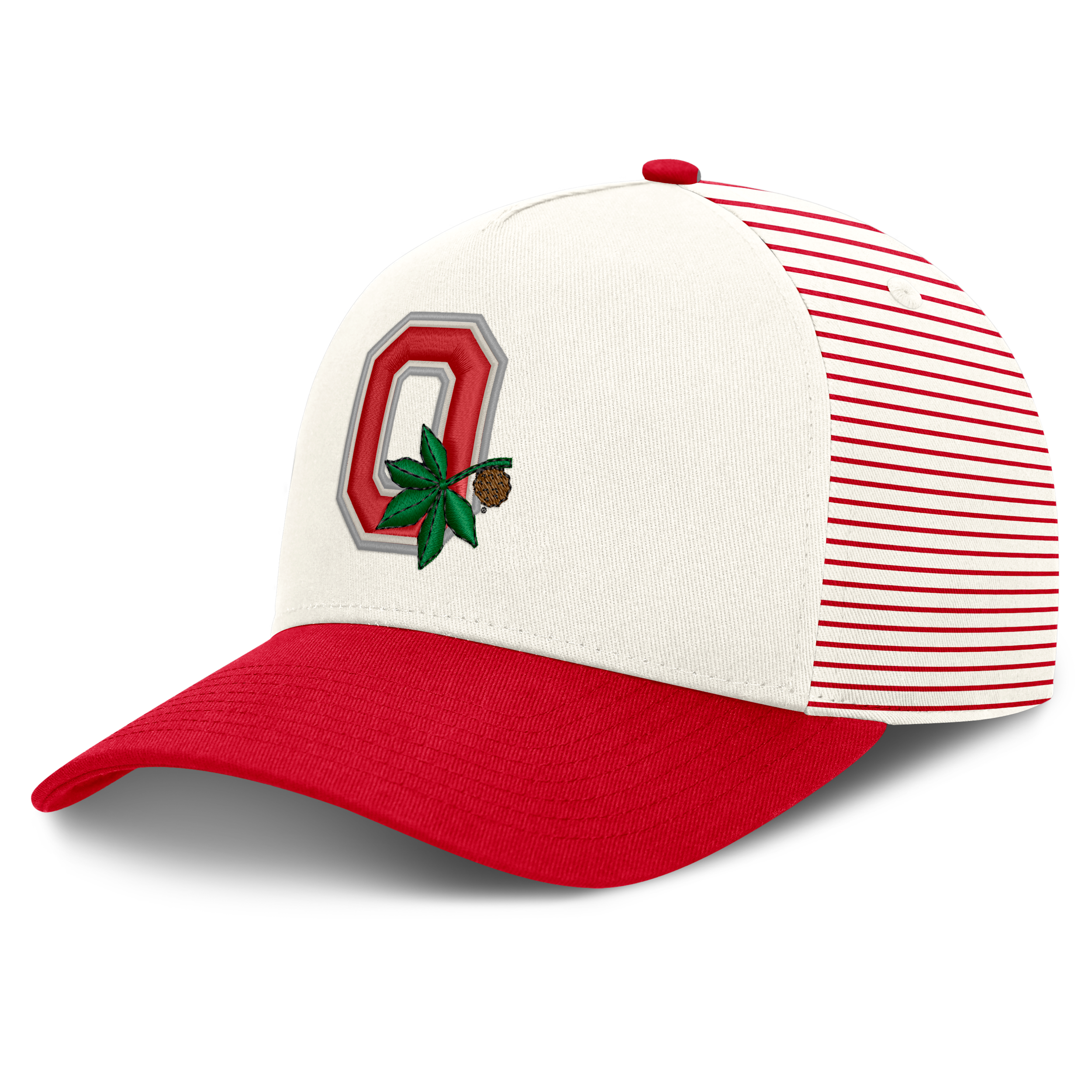 Ohio State Rise Nike Unisex Dri-FIT College A-Frame Adjustable Hat in White | NC2B413MOBV-9PN