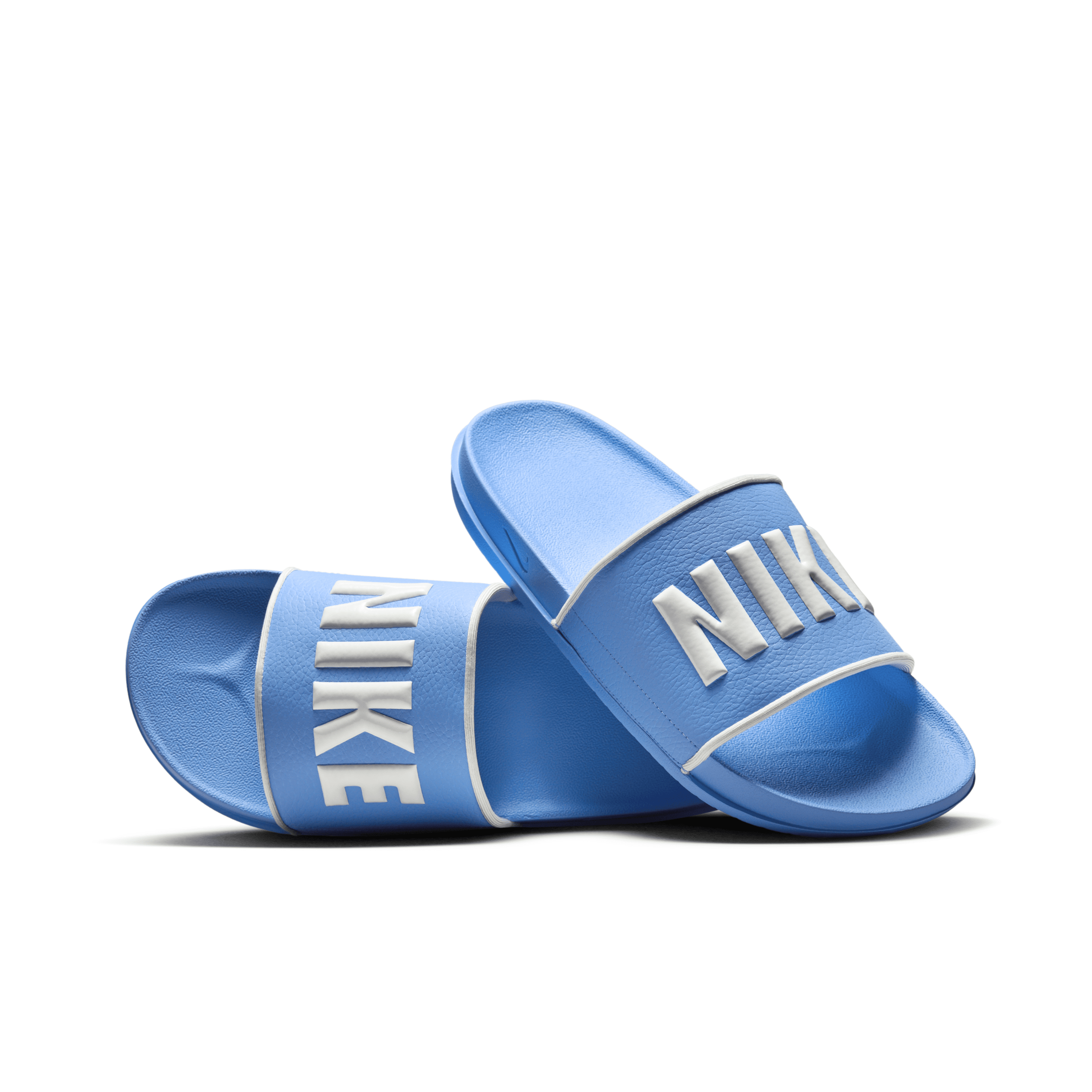 Shop Nike Men's Offcourt Slides In Blue