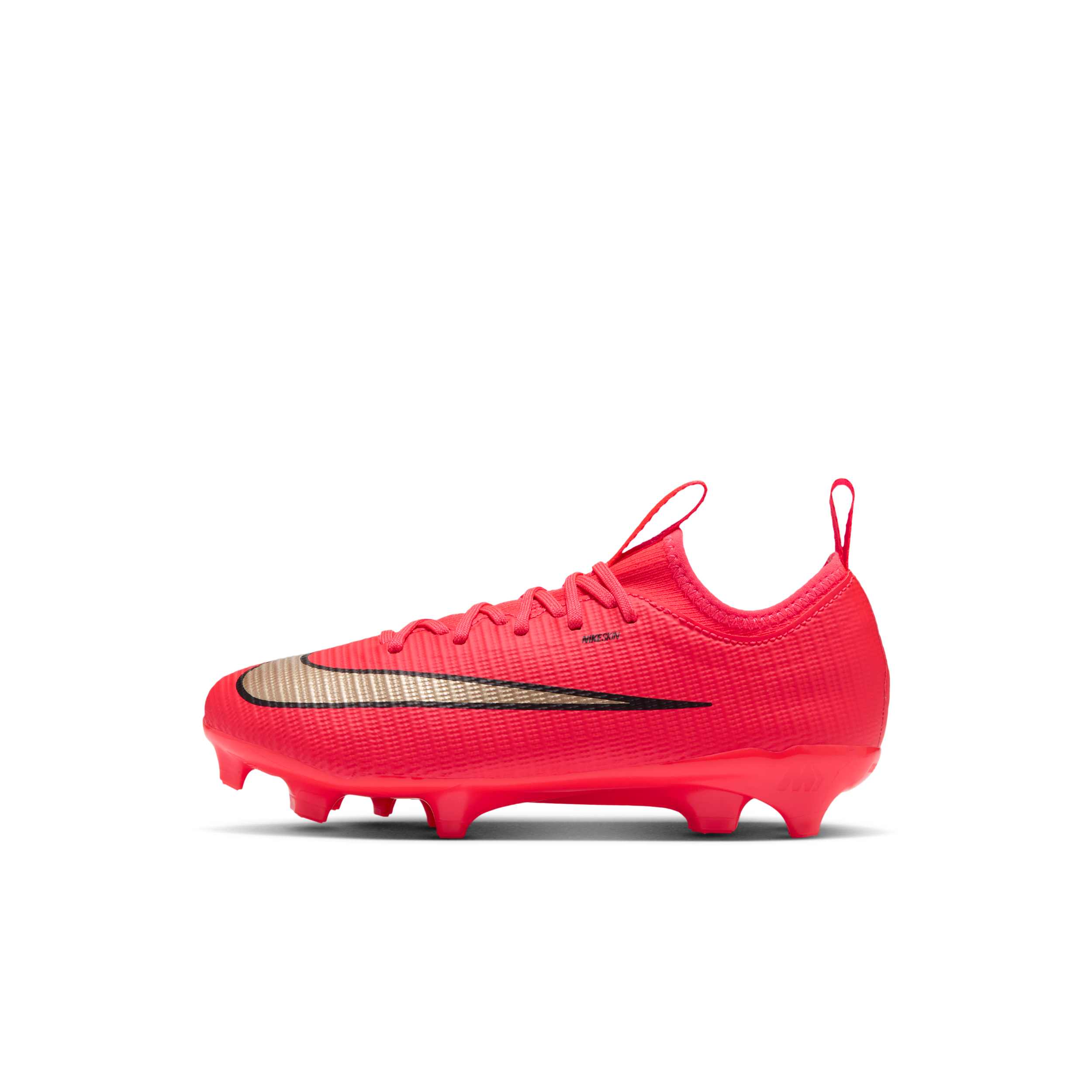 Nike Jr. Mercurial Vapor 17 Academy Little Kids' Multi-Ground Low-Top Soccer Cleats in Red | IU1809-600