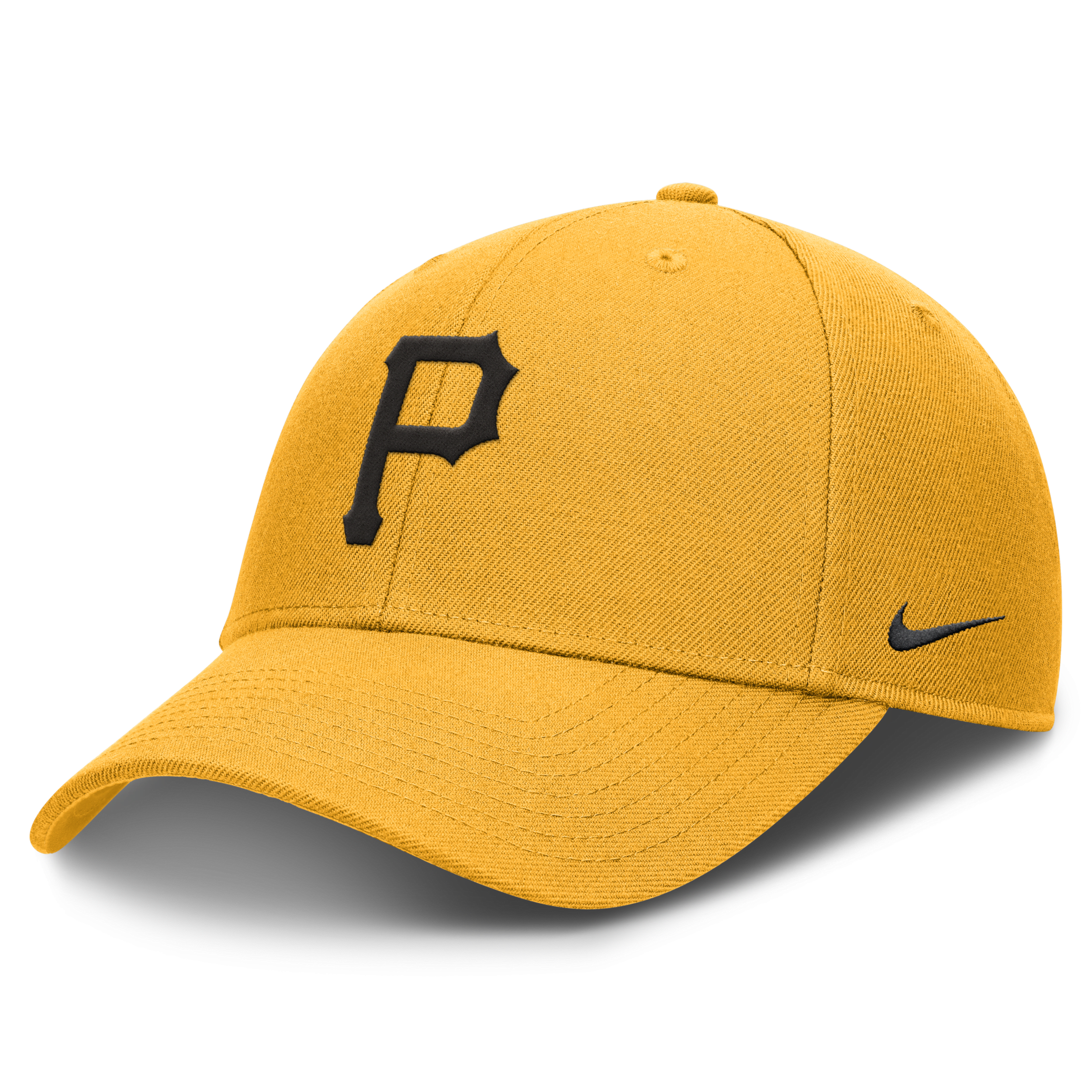 Nike Gold Pittsburgh Pirates Evergreen Club Performance Adjustable Hat In Yellow