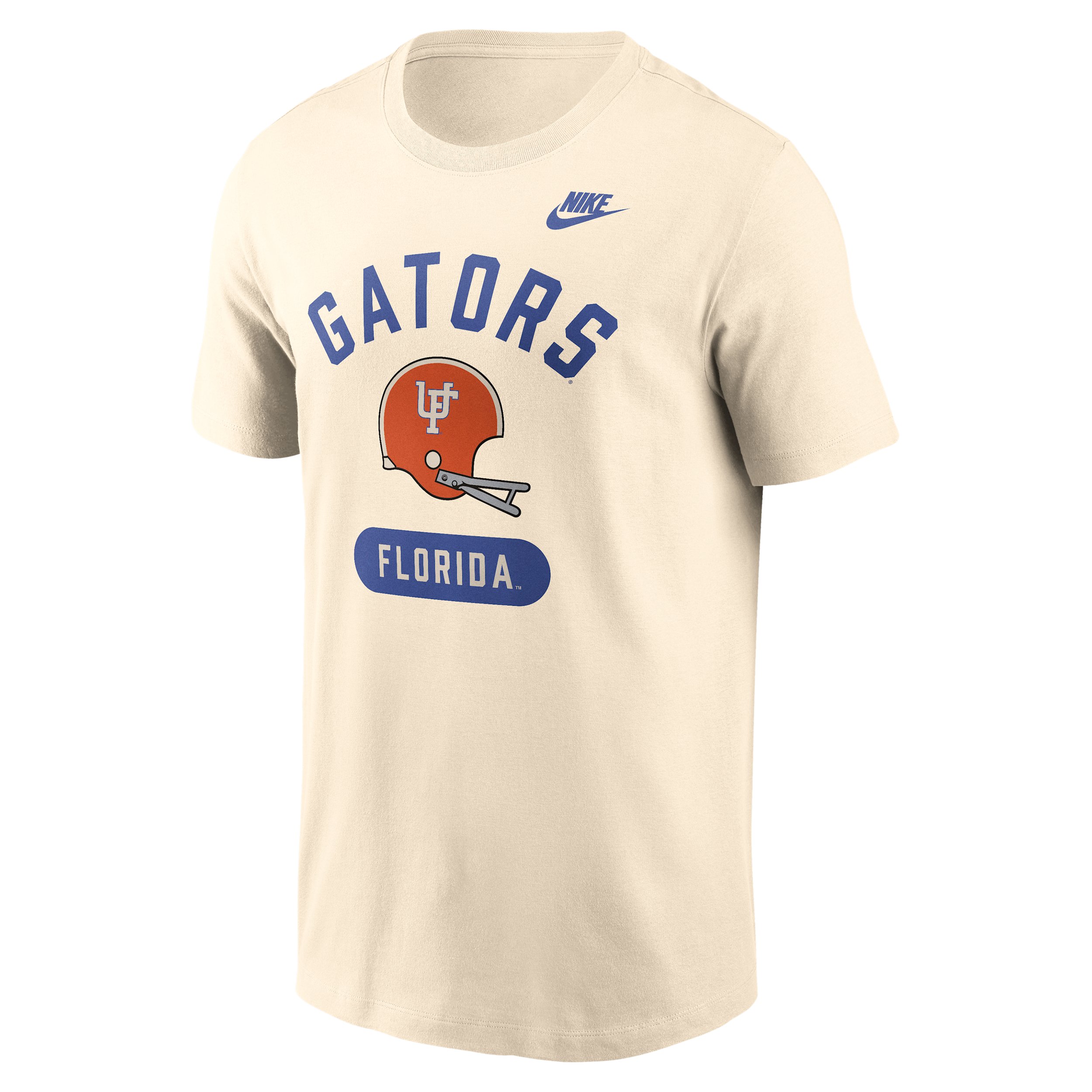 Florida Legacy Arch Helmet Nike Men's College T-Shirt in White | N19915AUFV-FMQ