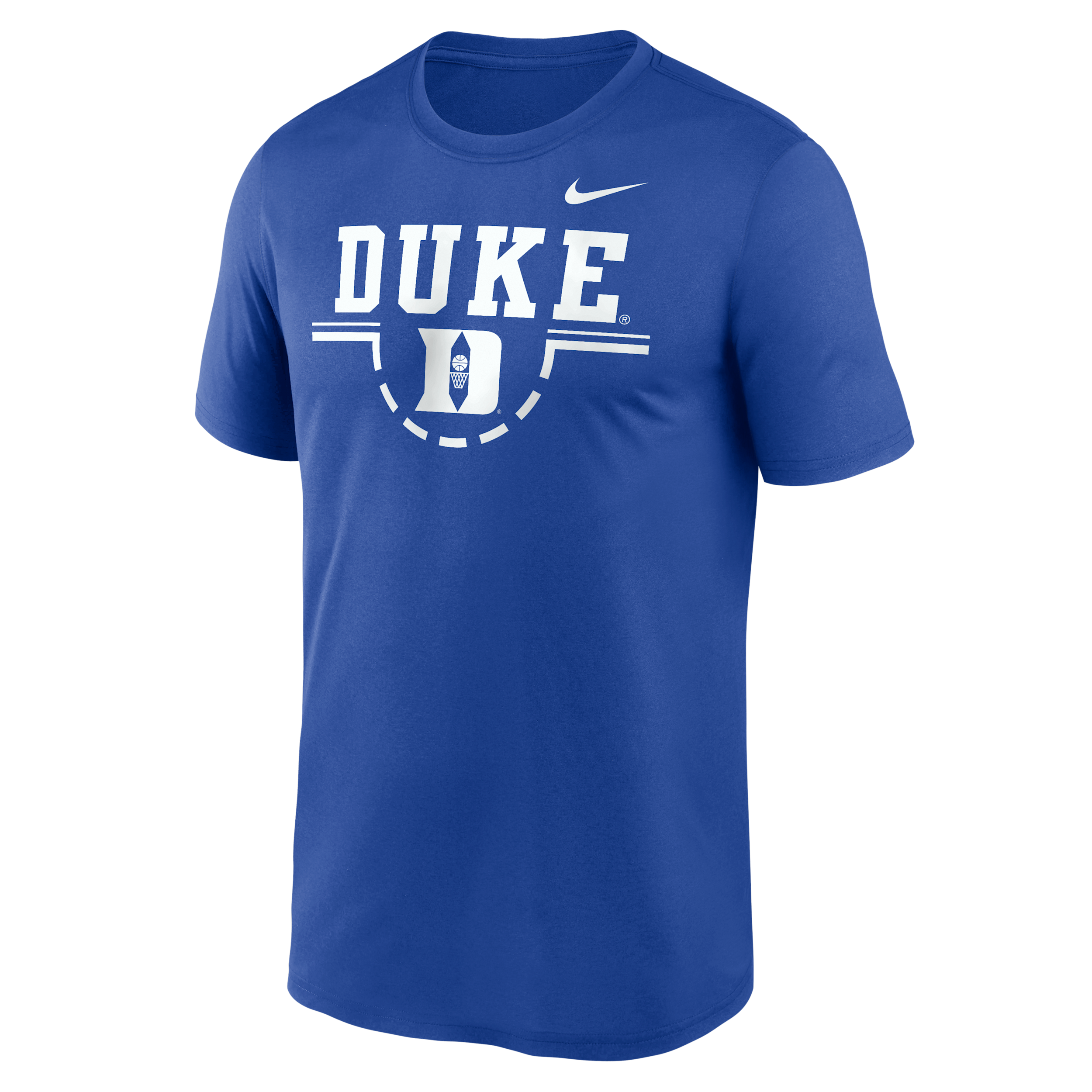 Duke Courtside Nike Men's Dri-FIT College T-Shirt in Blue | 02TI4EVDU-5DA
