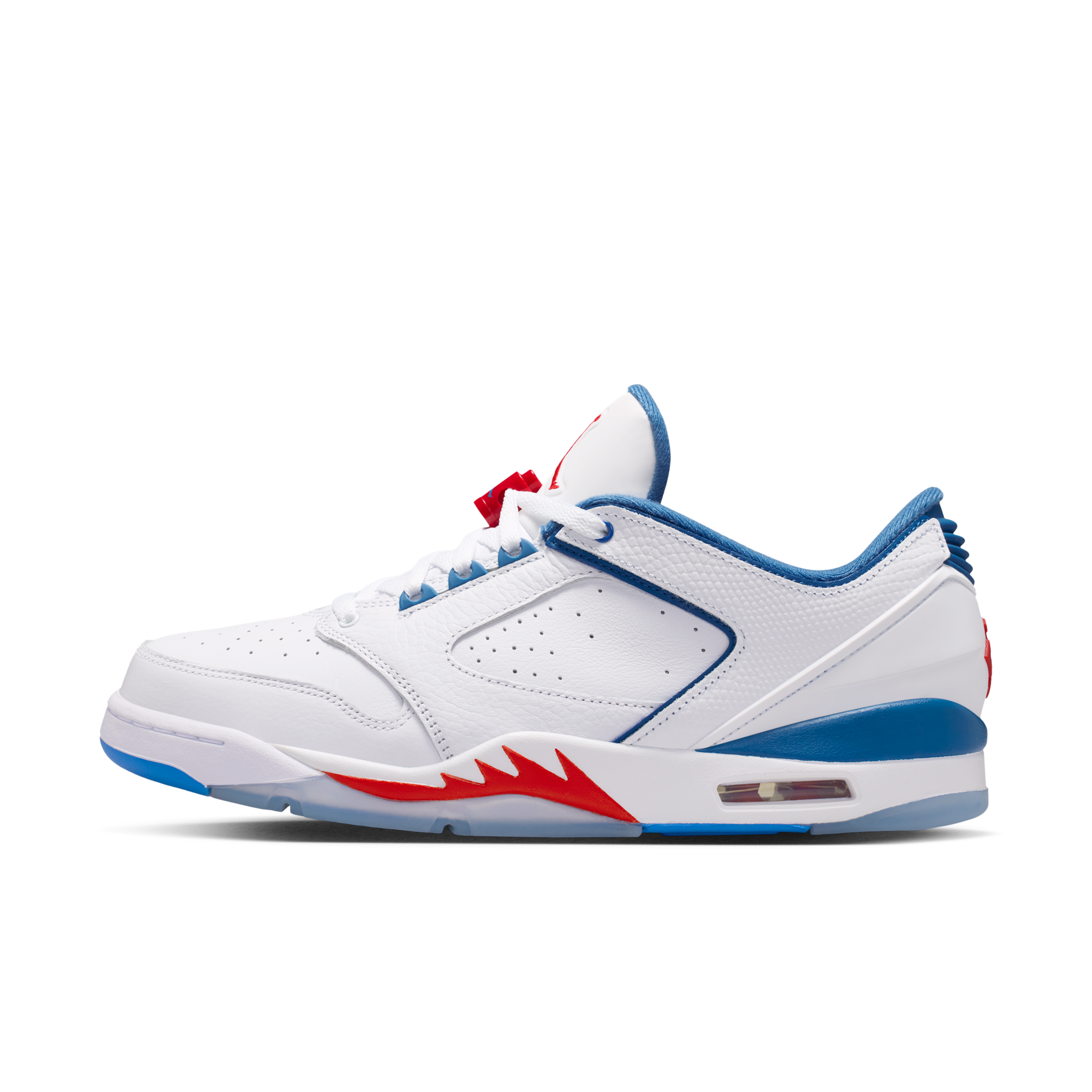 Jordan Men's Sixty Plus Low Casual Shoes in White/True Blue/Varsity Red Size: 12.0