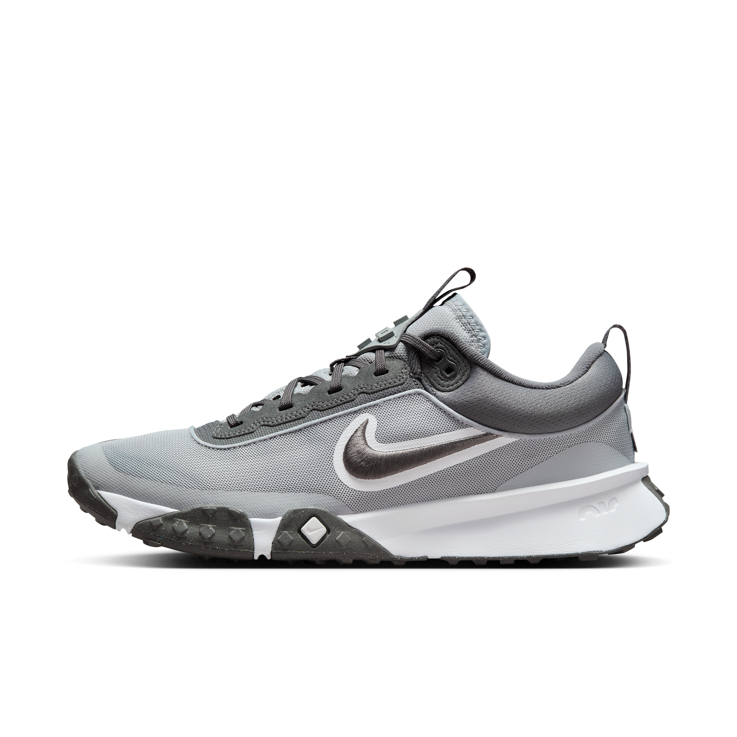 Nike Men's Air Diamond Varsity Turf Baseball Shoes in Grey | DZ0502-003