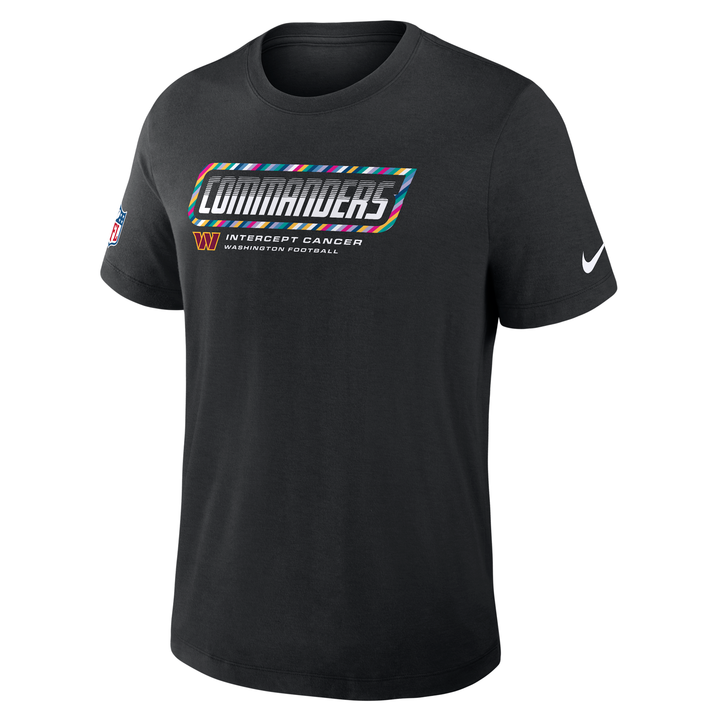 Washington Commanders Crucial Catch Sideline Nike Men's Dri-FIT NFL T-Shirt in Black | 034J00AZUZ-F9R