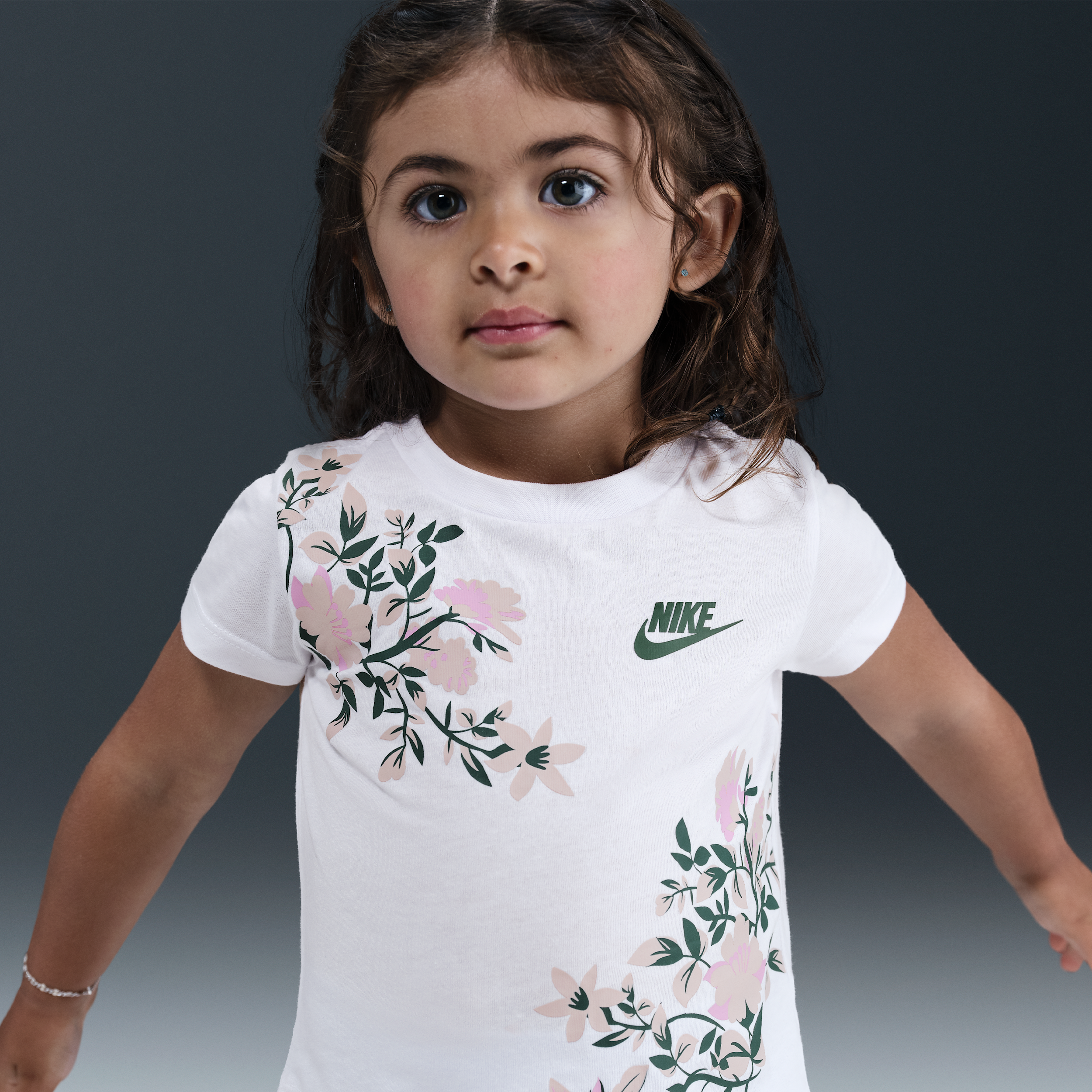 Nike Toddler Printed Club Ringlet T-shirt In White