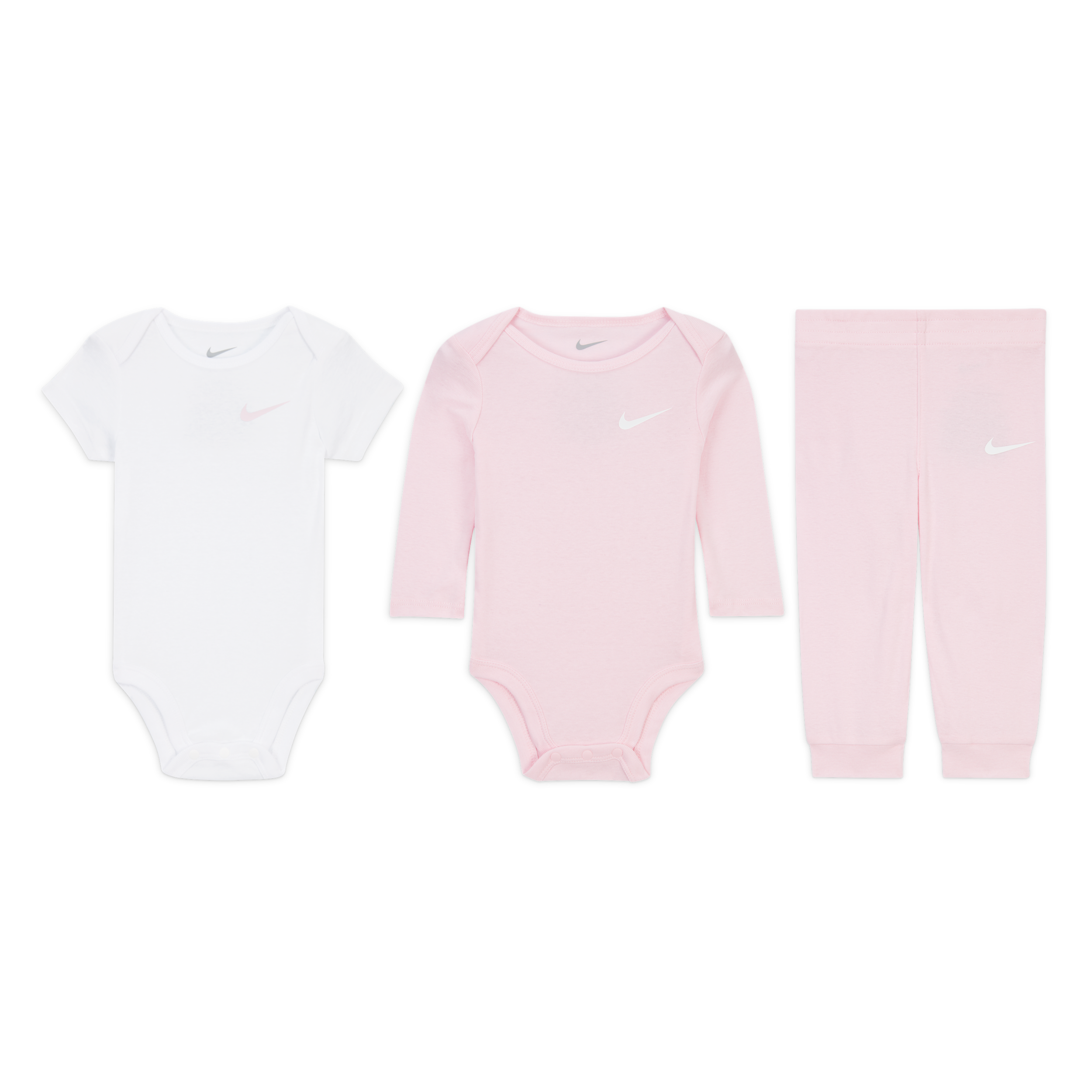 Nike Baby Essentials Baby (0-9M) 3-Piece Pants Set in Pink | 56K732-A9Y