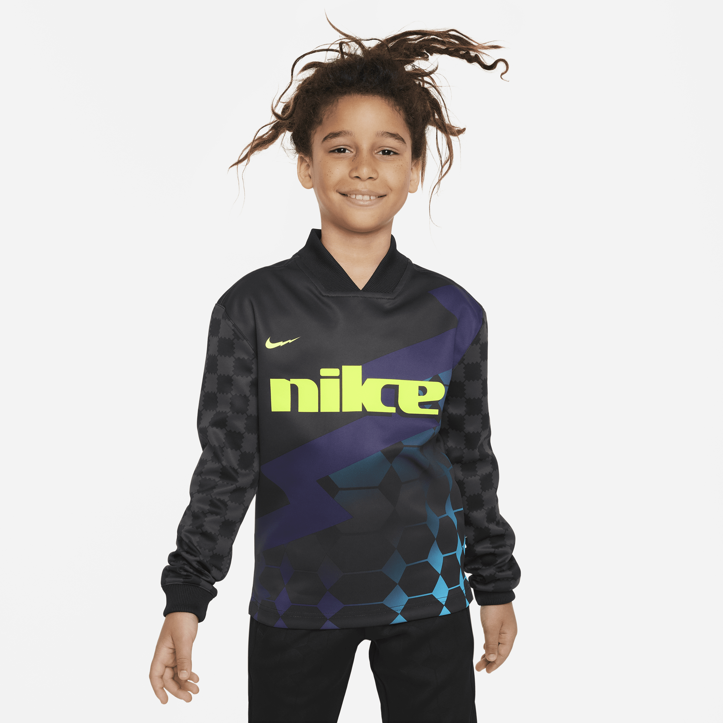Nike Dri-fit Big Kids' Soccer Jersey In Black