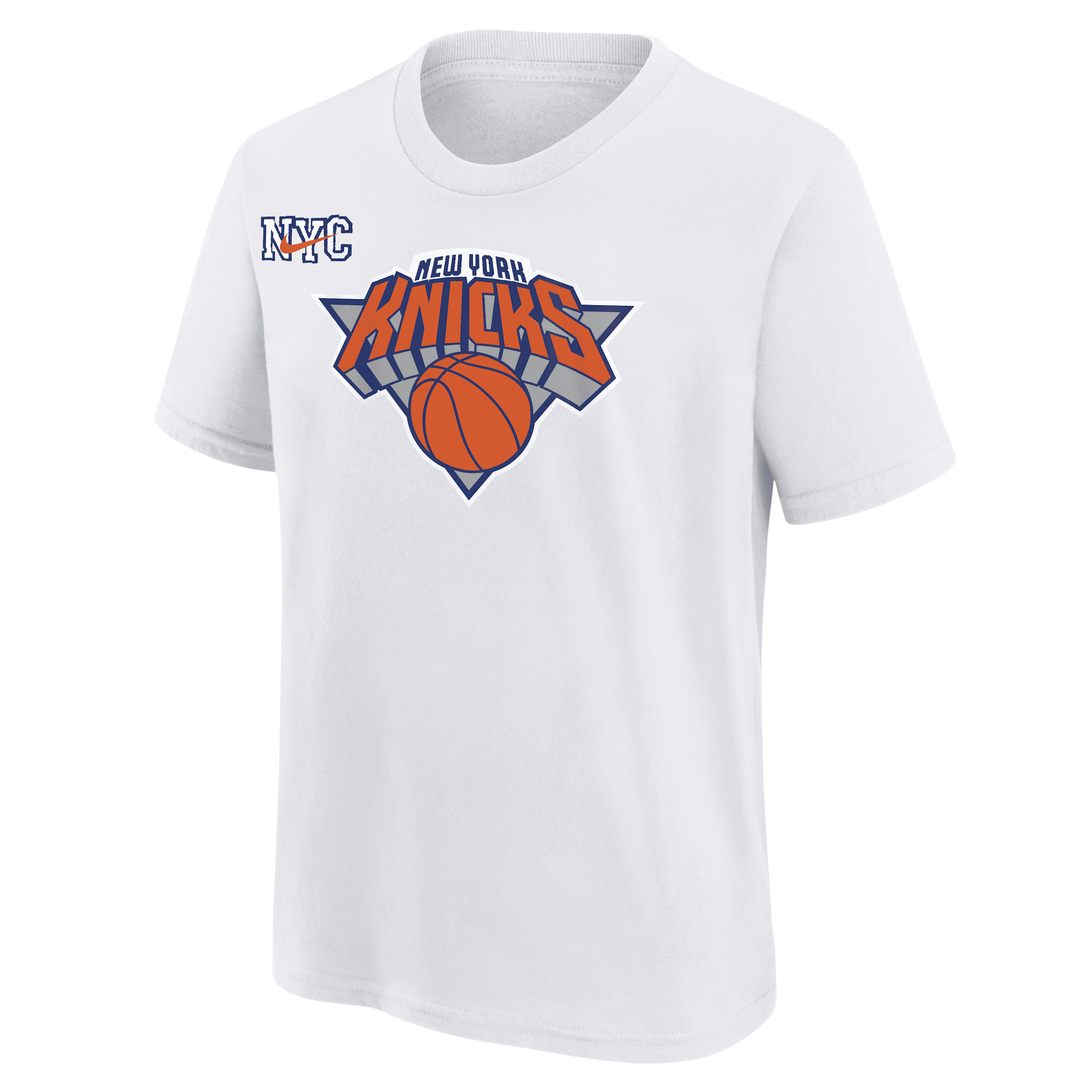 Nike New York Knicks Essential City Edition Big Kids'  Nba T-shirt In White