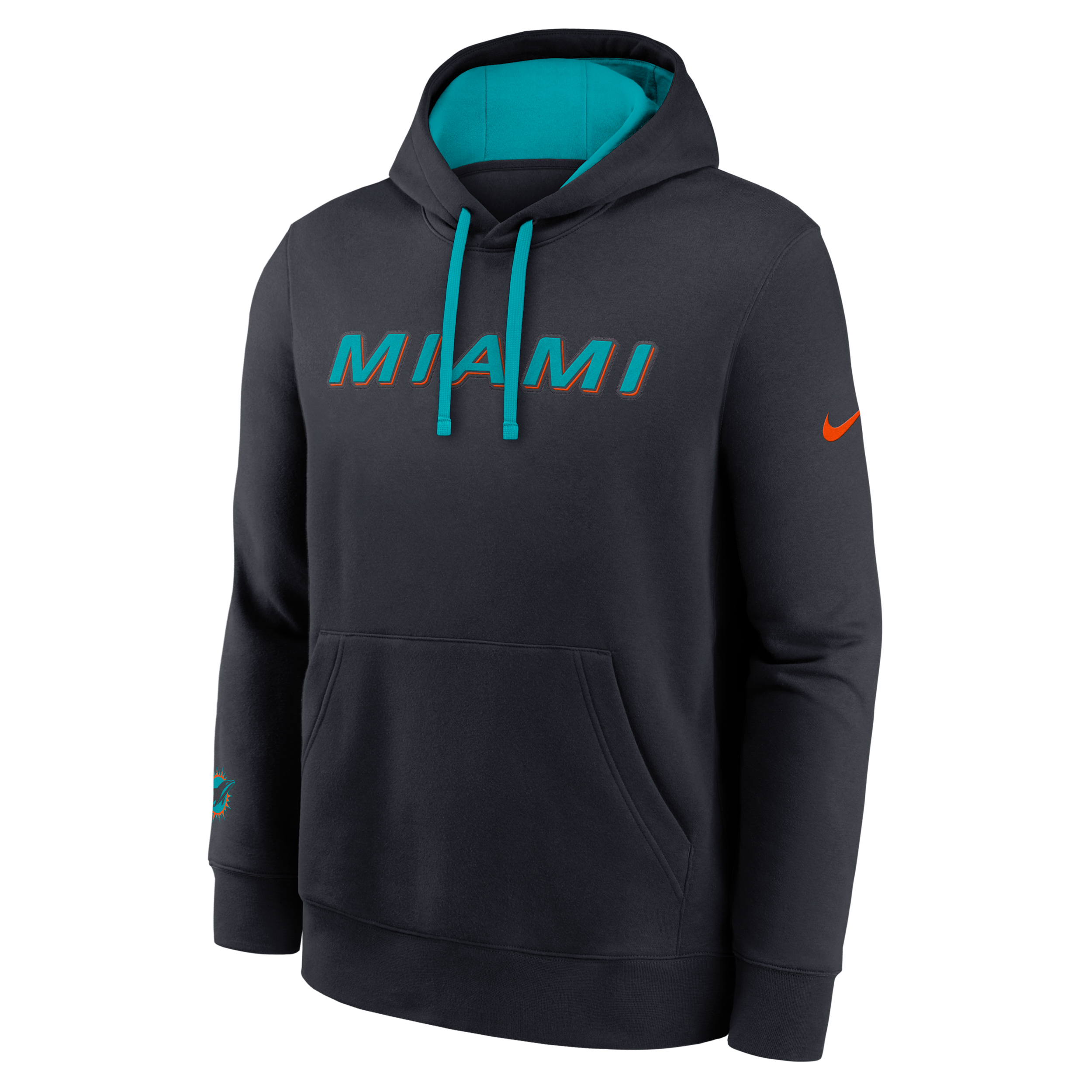 Nike Miami Dolphins Rivalries Collection Club  Men's Nfl Pullover Hoodie In Blue
