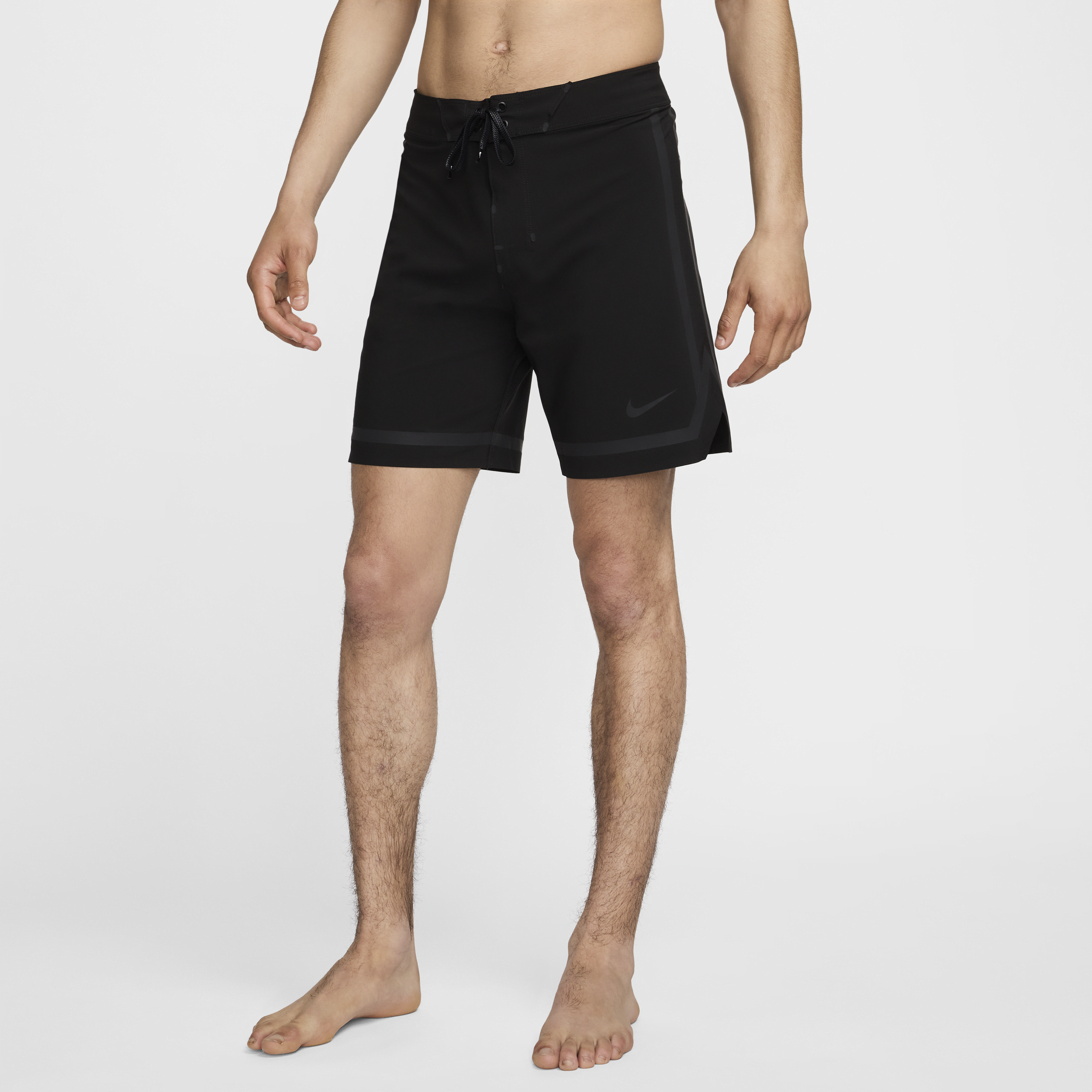 Shop Nike Men's Swim Fadeaway 7" Board Shorts In Black