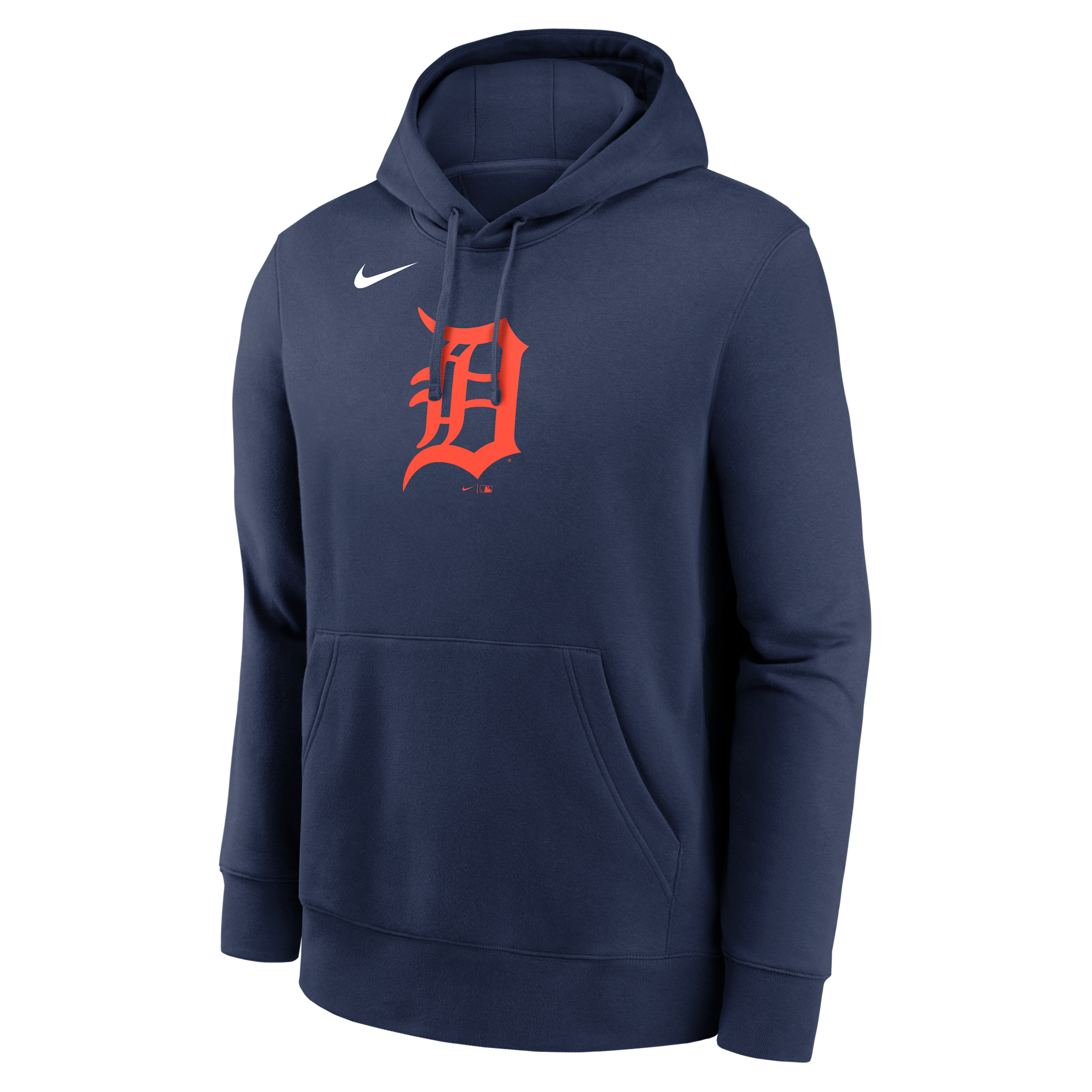 Detroit Tigers Logo Club Nike Men's MLB Pullover Hoodie in Blue | NKDK44BDG-CKX